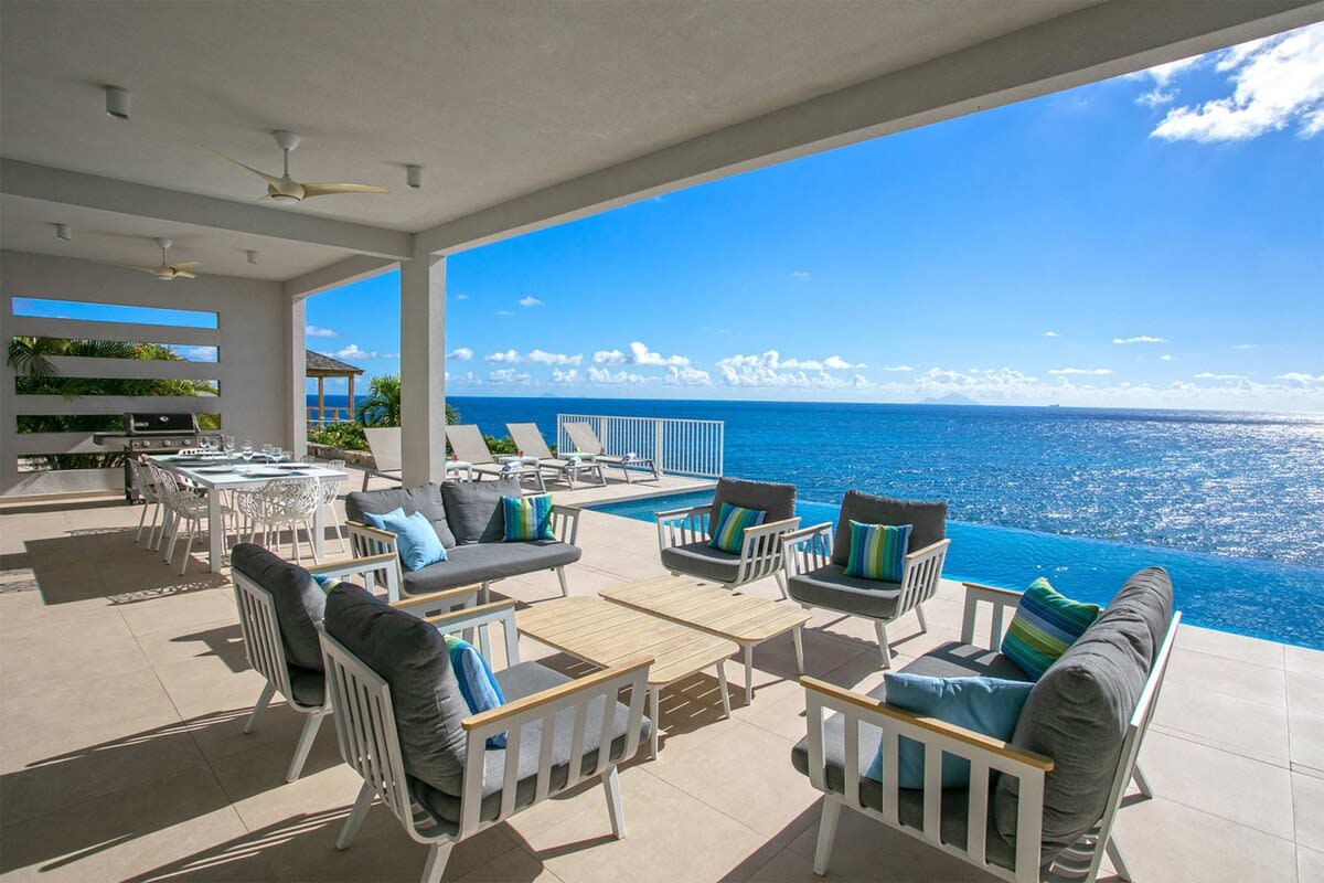 Villa Aqua, a Sleek Four-Bedroom Indigo Bay Villa with Private Pool and Saba Views Gallery 3