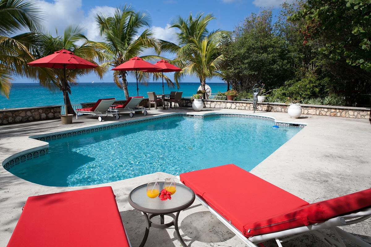 Baie Longue Beach House, Beachfront Villa with Heated Pool in Terres Basses - Photo 14