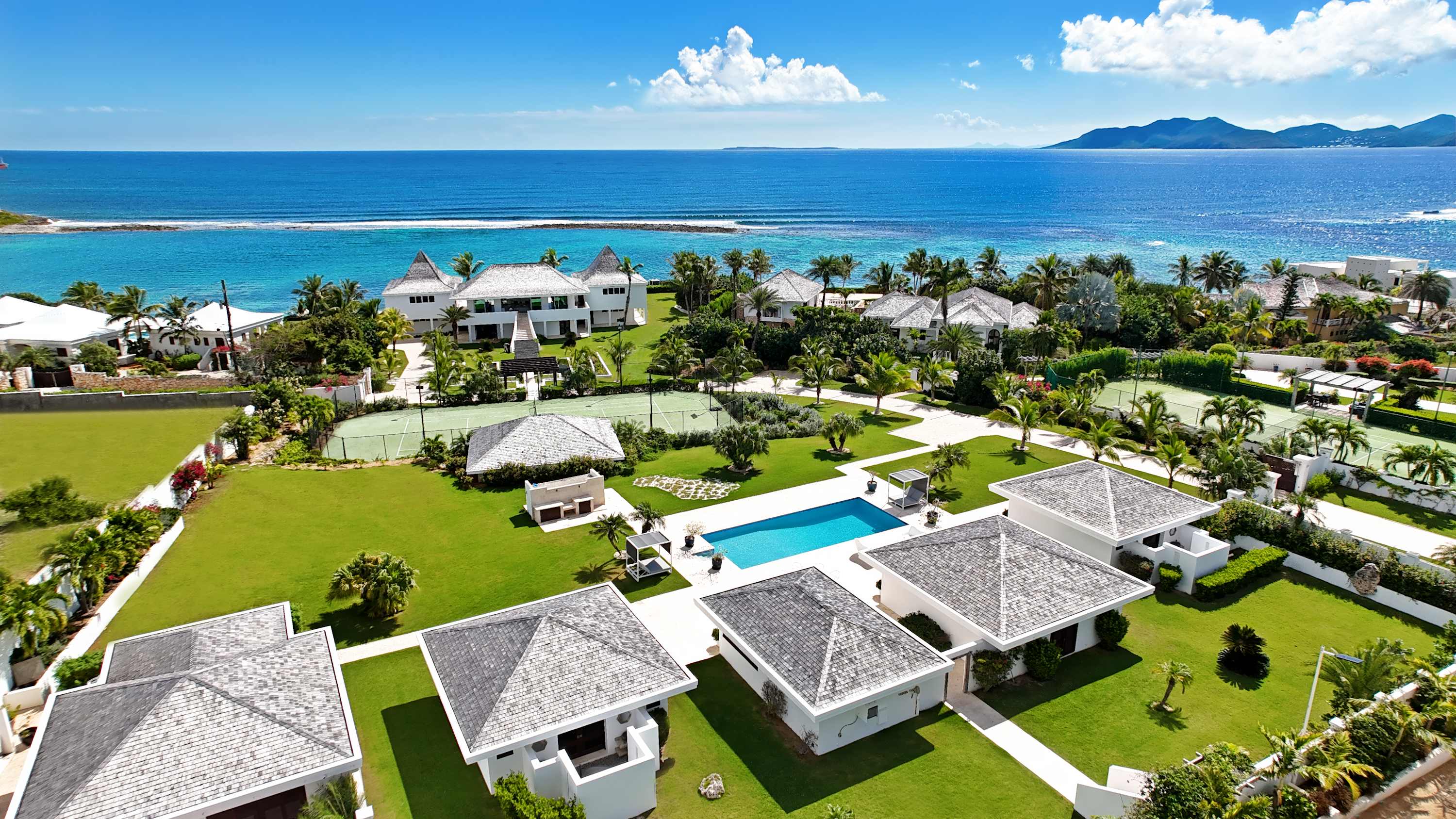 Bleu Ciel, Little Harbour Anguilla Beachfront Estate with 11 Bedrooms, Tennis and Private Pools Gallery 1