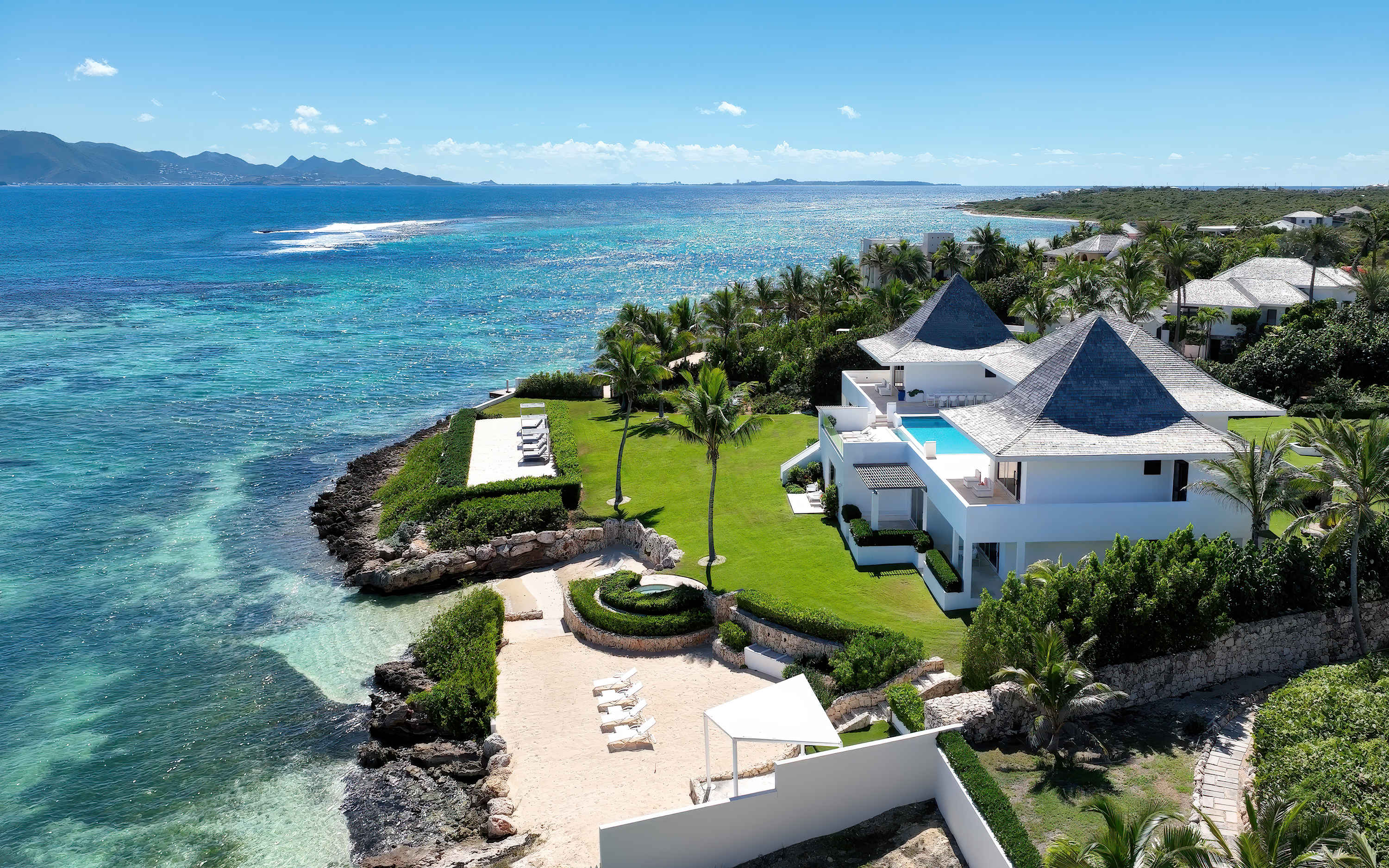 Bleu Ciel, Little Harbour Anguilla Beachfront Estate with 11 Bedrooms, Tennis and Private Pools Gallery 3