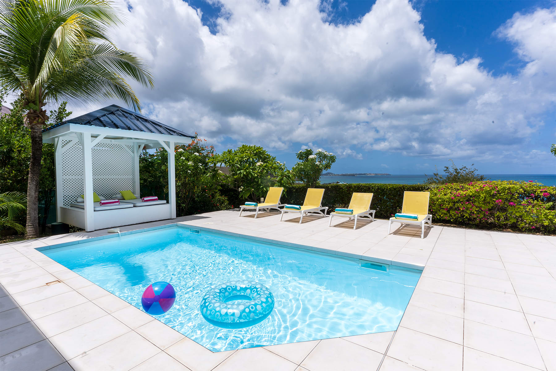 Villa Blue Sailing, a Three-Bedroom Villa Above Happy Bay with Caribbean Sunset Views Main View