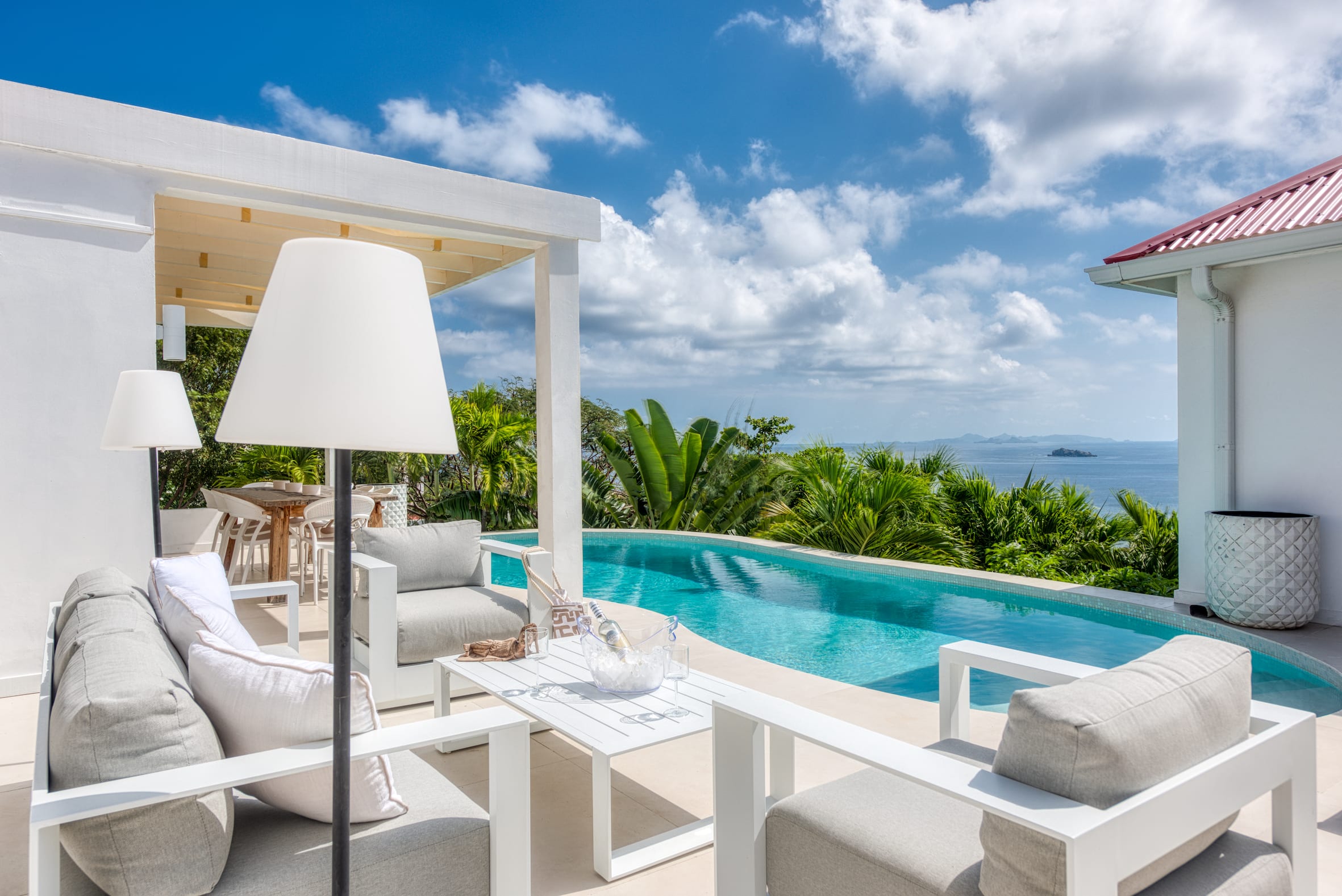 Bright Waters: Oceanfront Villa on Tamarin Hill with Private Pool Gallery 1