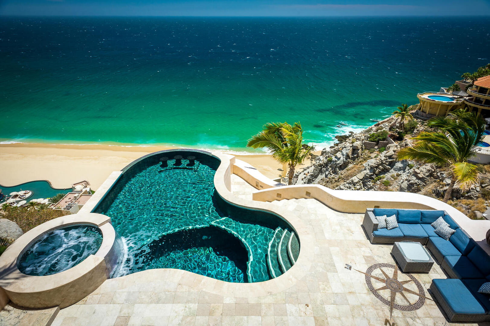 Casa Buena Vida, Oceanfront Pedregal Villa for 24 with Infinity Pool, Cook and Wine Cava Gallery 2
