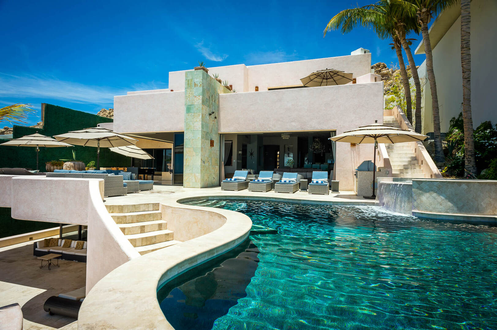 Casa Buena Vida, Oceanfront Pedregal Villa for 24 with Infinity Pool, Cook and Wine Cava Main View