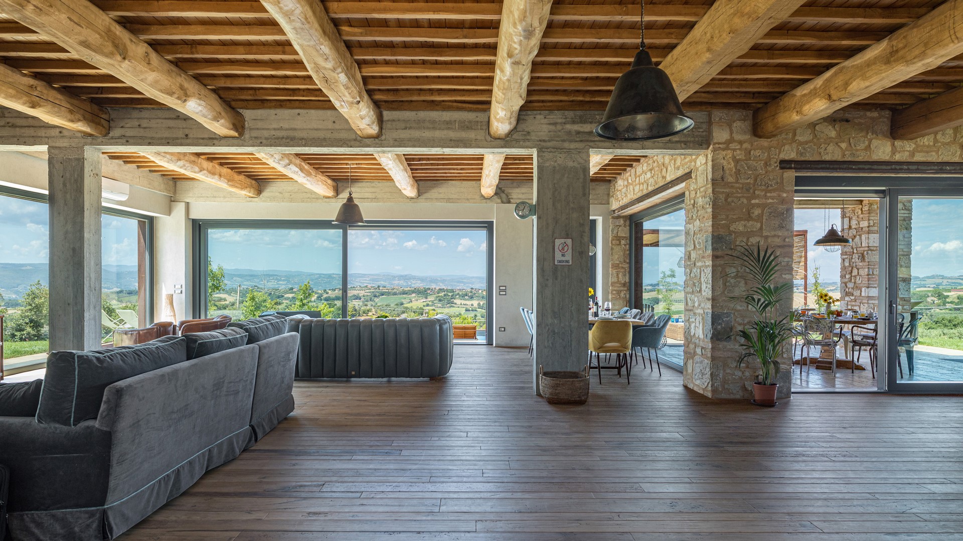 Casale The Place, Industrial-Chic Stone Villa with Pool Near Todi - Photo 29