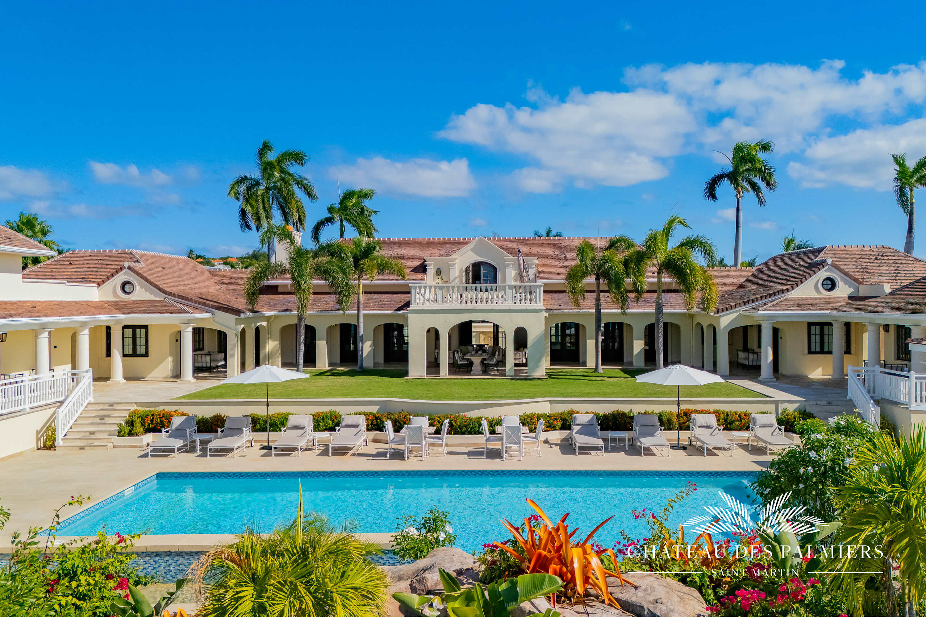 Chateau des Palmiers, 10 Bedroom Beachfront Estate on Plum Bay Gallery 1