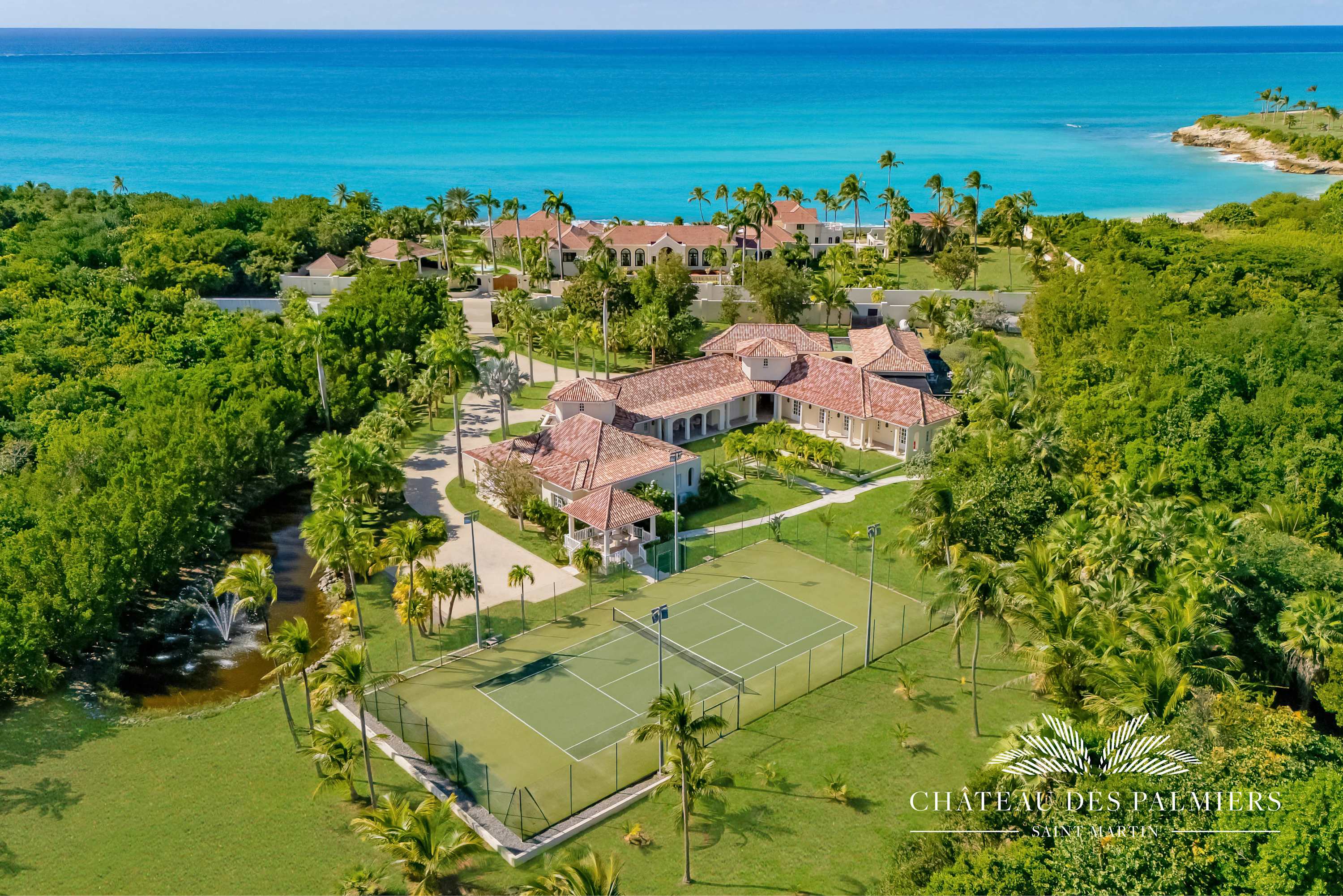 Chateau des Palmiers, 10 Bedroom Beachfront Estate on Plum Bay Gallery 3