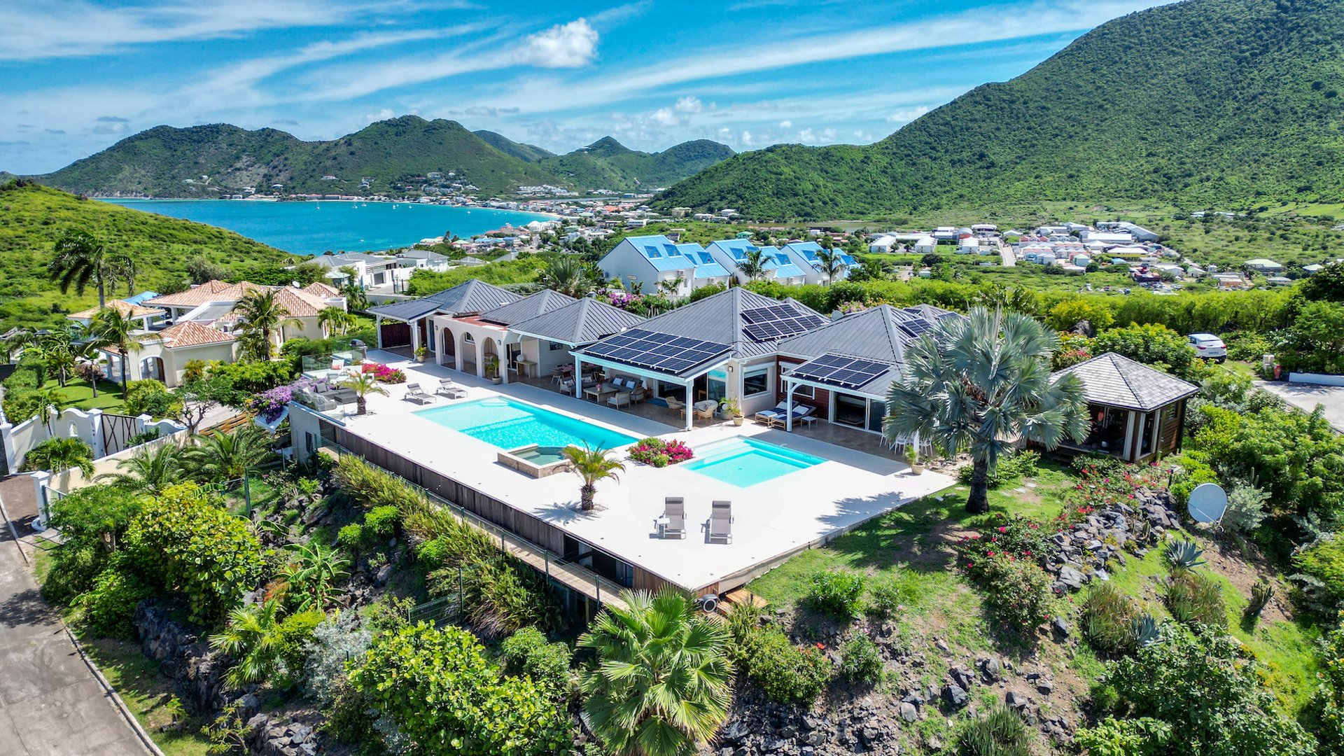 Dreamin Blue, a 5 Bedroom Happy Bay Villa with Two Heated Pools and Anguilla Views Gallery 1