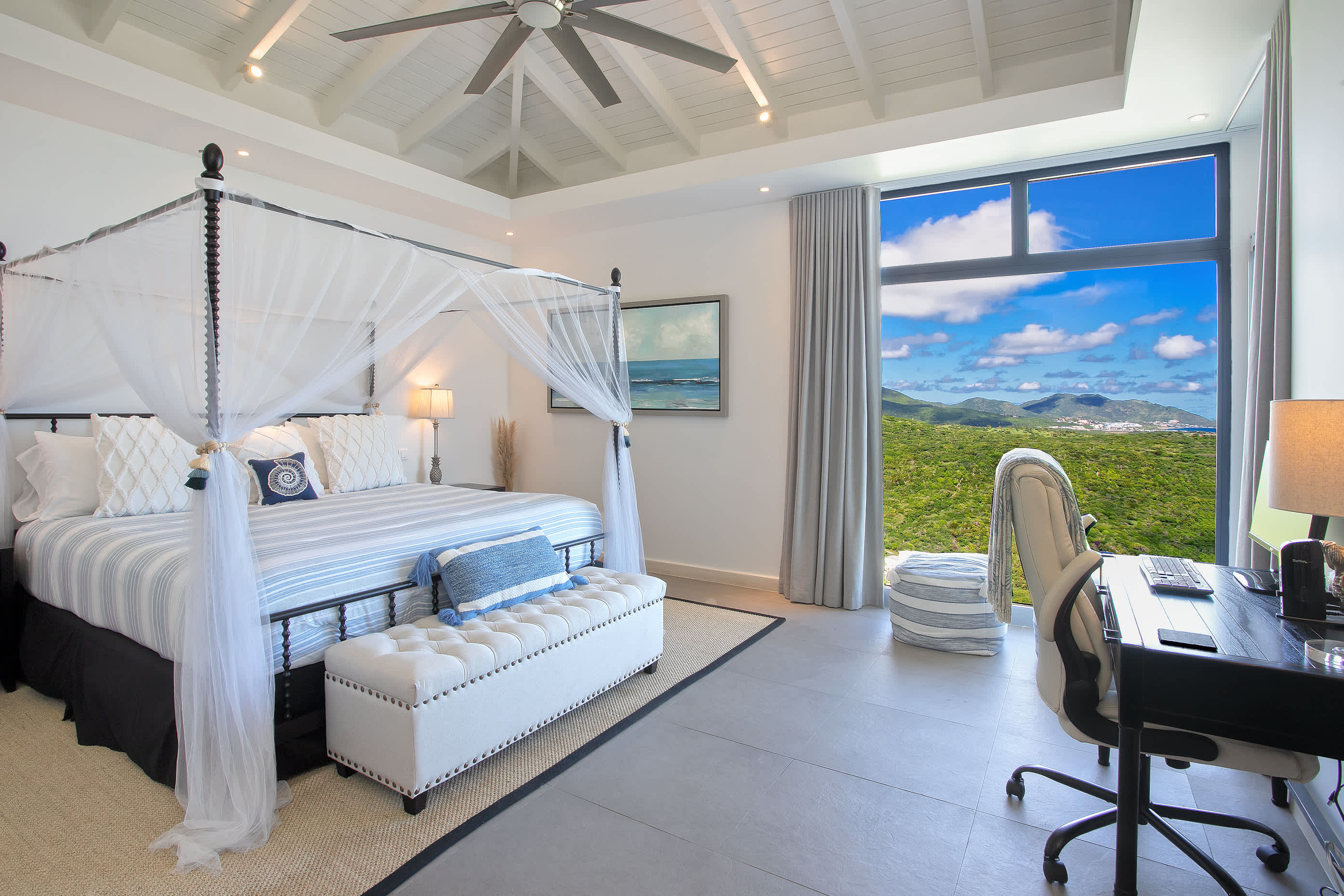 Five Minutes More, Ocean View Villa in Oyster Pond with Four King Suites - Photo 30