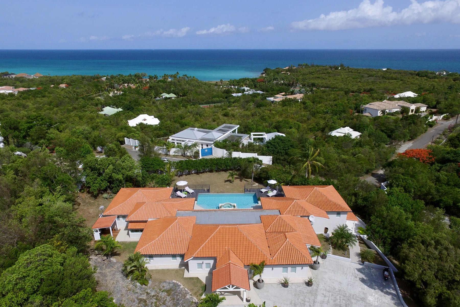 Villa Giselle, Terres Basses Villa with 180 Degree Caribbean Views and a Heated Pool Gallery 1
