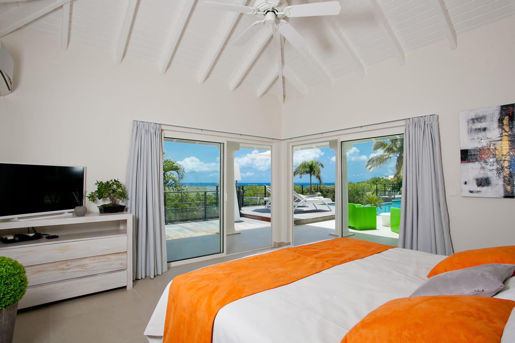 Villa Giselle, Terres Basses Villa with 180 Degree Caribbean Views and a Heated Pool - Photo 25