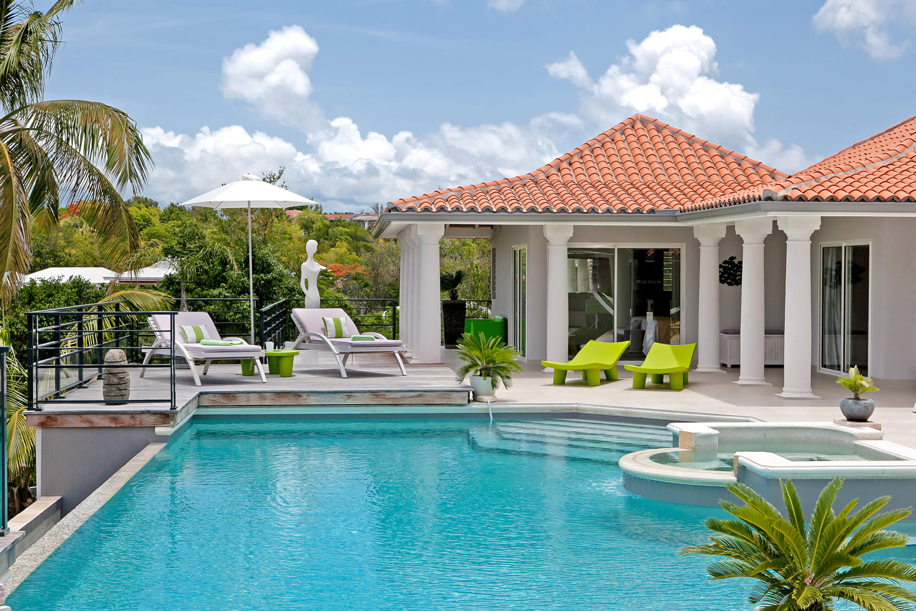 Villa Giselle, Terres Basses Villa with 180 Degree Caribbean Views and a Heated Pool Gallery 3
