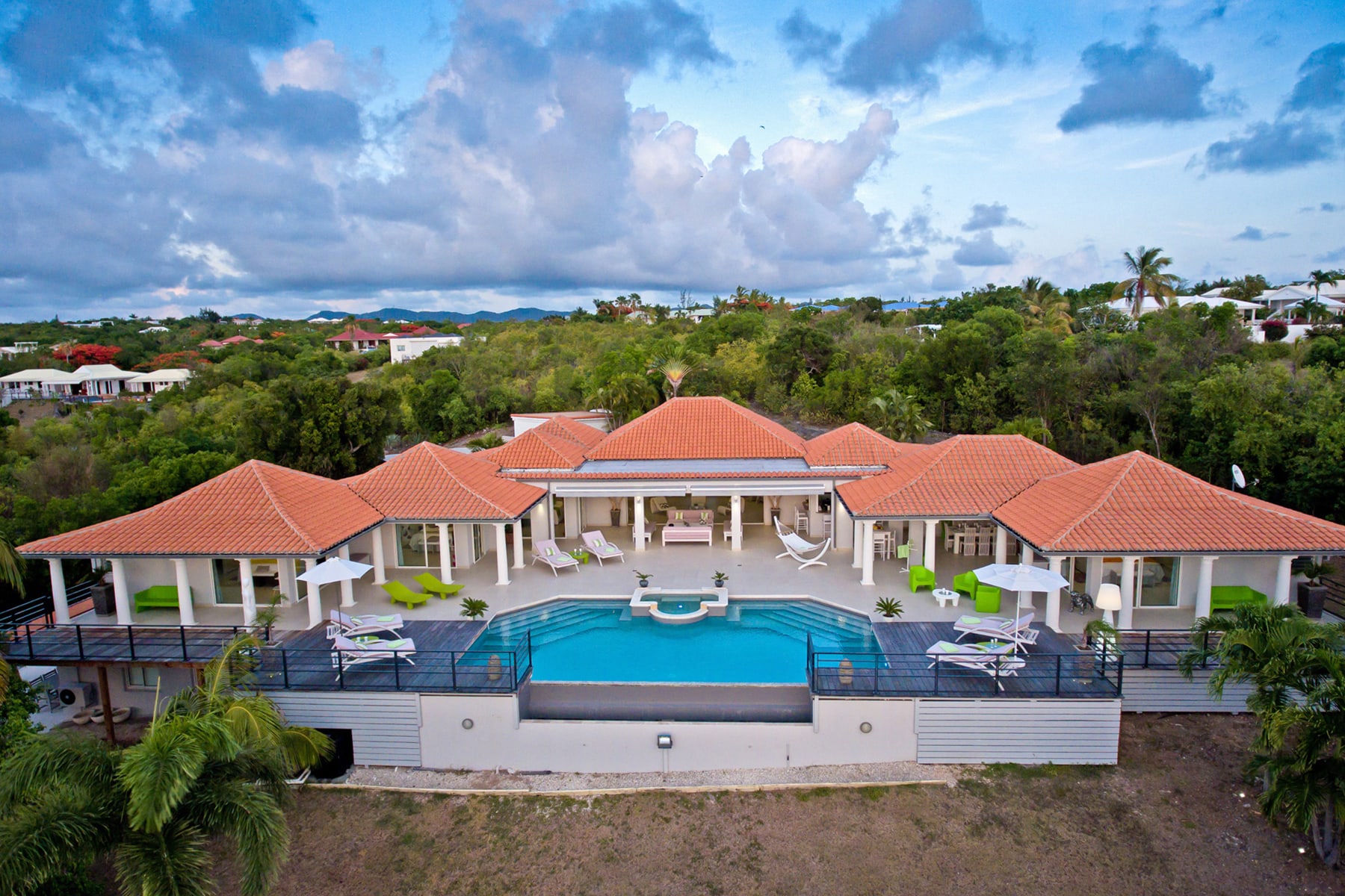 Villa Giselle, Terres Basses Villa with 180 Degree Caribbean Views and a Heated Pool - Photo 9