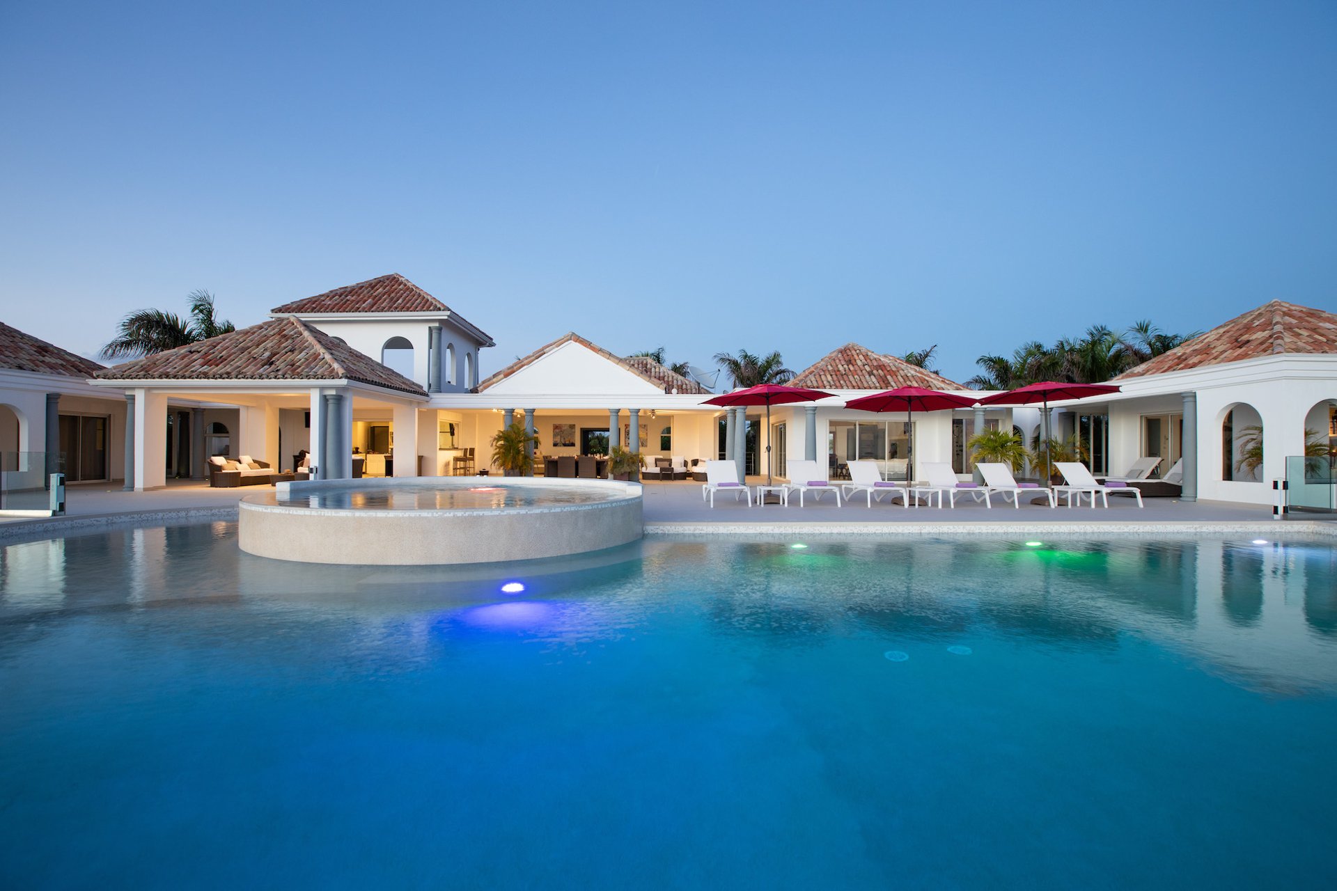 Just in Paradise, A Three Bedroom Les Terres Basses Villa with a Heated Infinity Pool Main View
