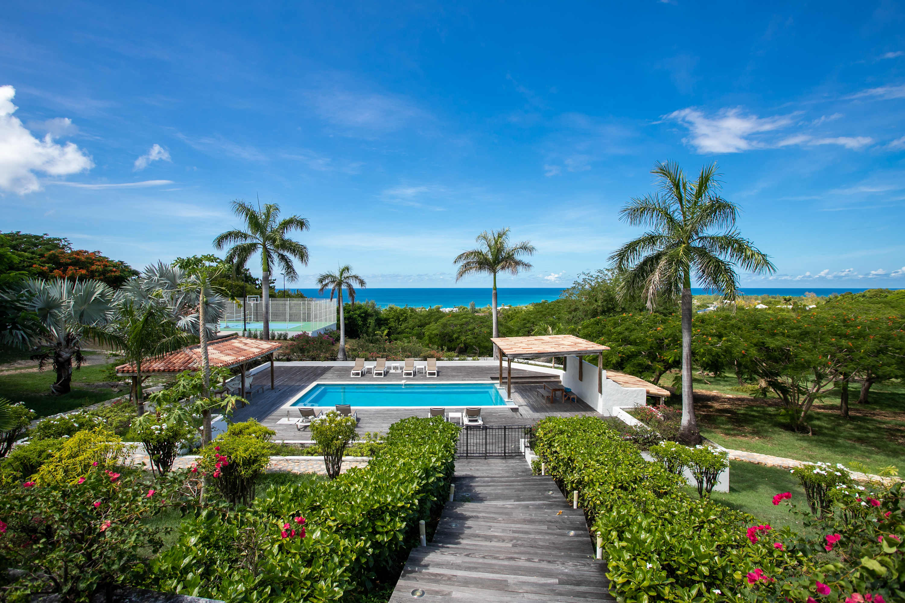 La Hacienda, Terres Basses Ocean View Estate with Private Pool and Sport Courts Main View