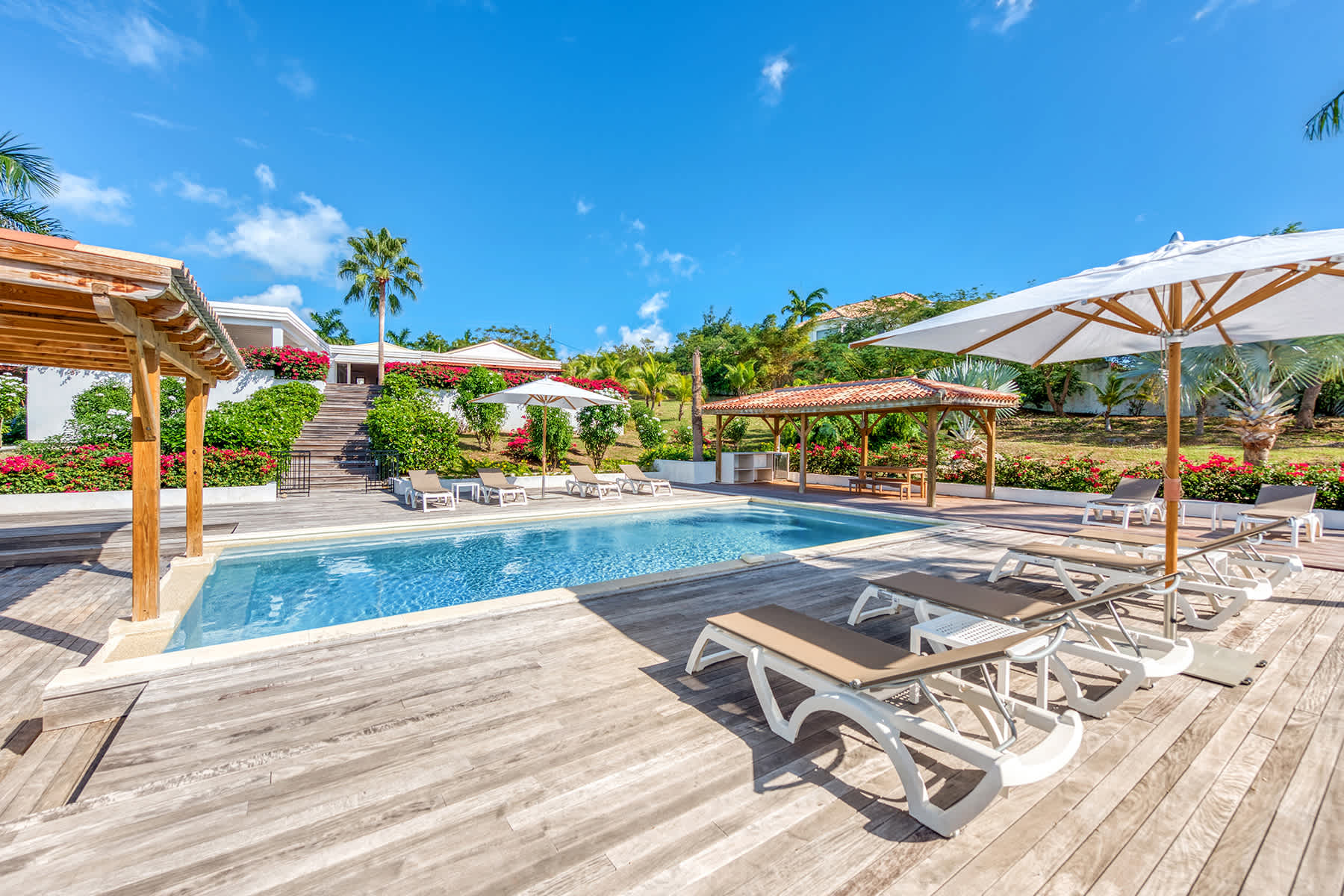 La Hacienda, Terres Basses Ocean View Estate with Private Pool and Sport Courts Gallery 3