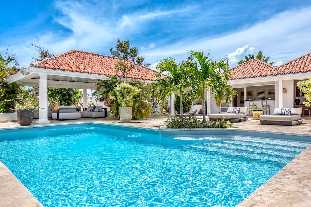 Villa La Nina, a Creole Garden Villa with Ocean Views in Terres Basses Main View