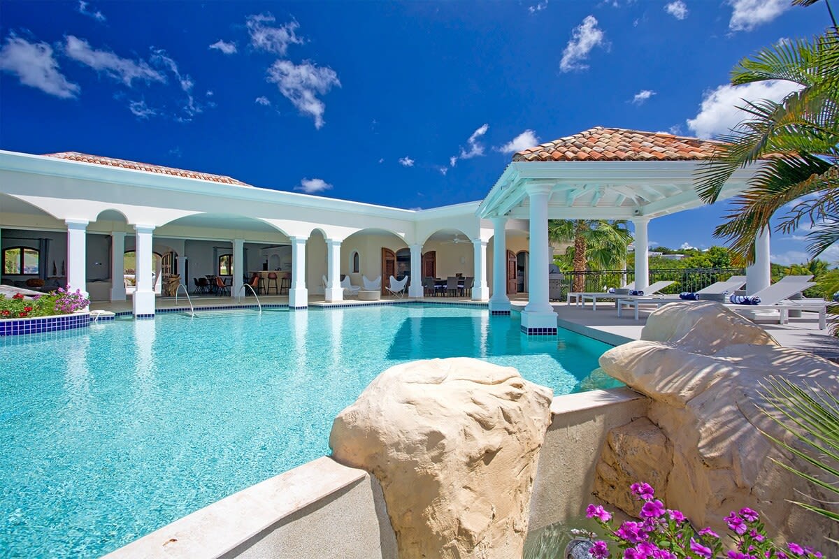 La Salamandre, a Six-Bedroom Lagoonfront Villa in Terres Basses Gallery 1
