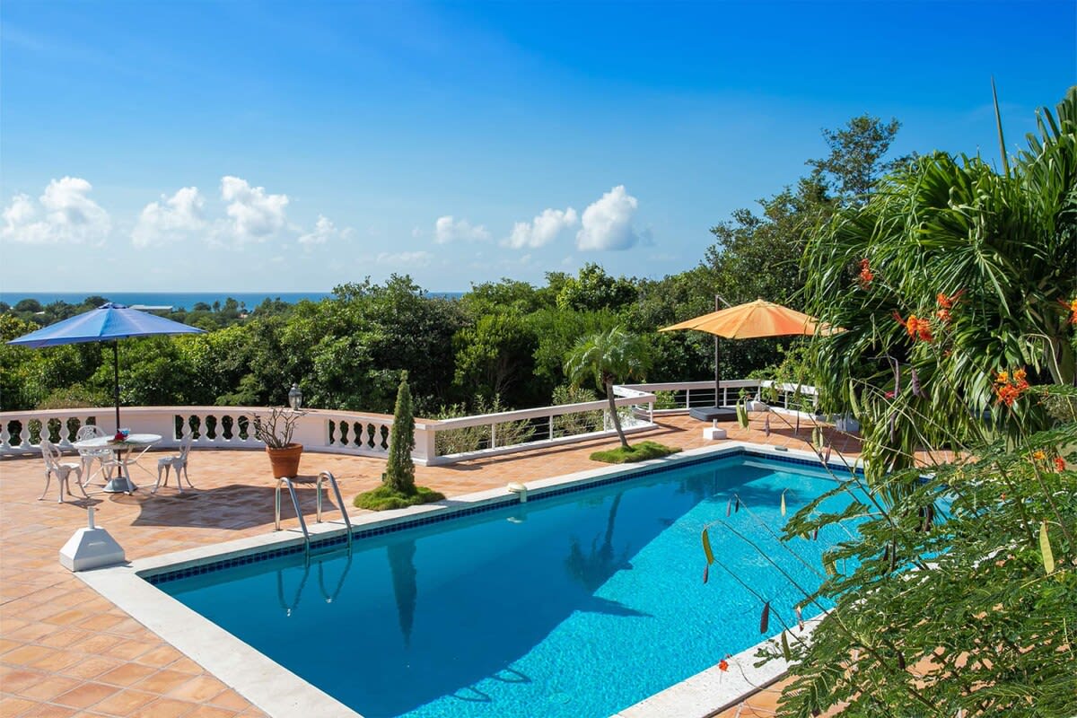 Villa Les Zephyrs, a Colonial West Indian Villa Above Baie Longue Main View