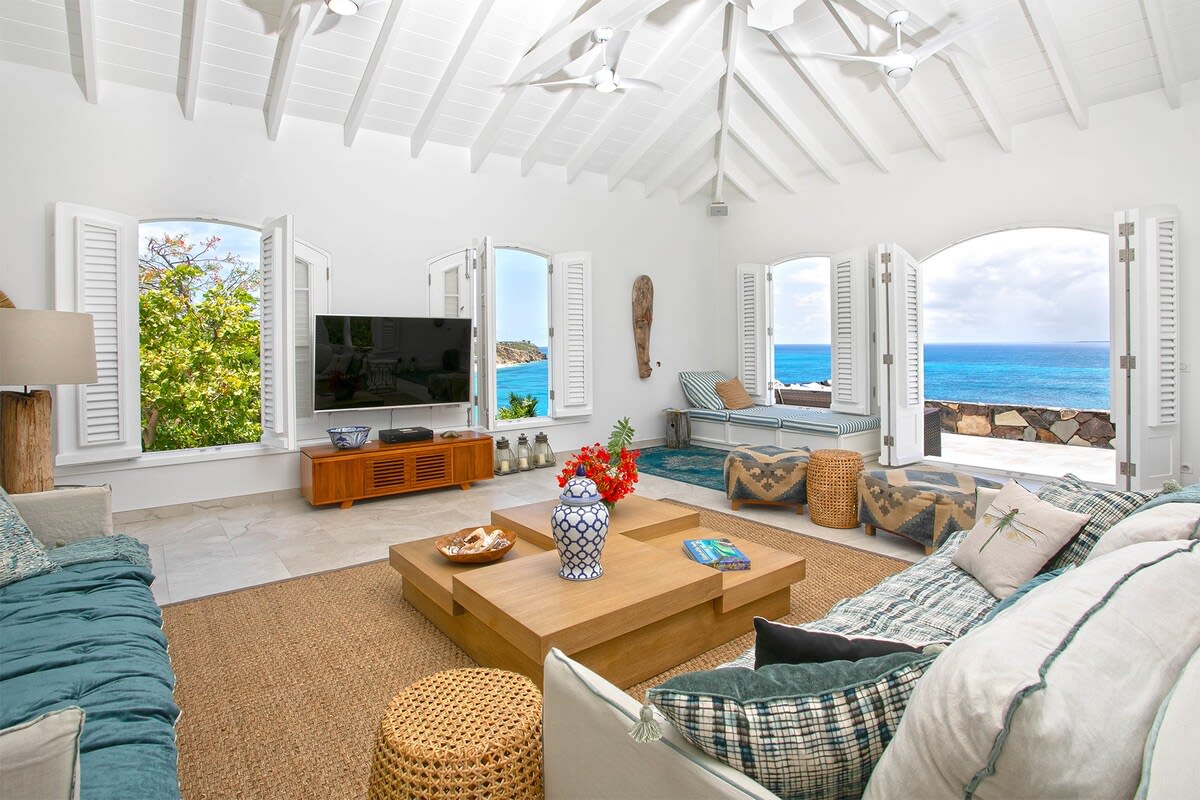 Villa Libellule, Five-Bedroom Baie Rouge Retreat with Caribbean Sea and Simpson Bay Lagoon Views Gallery 1