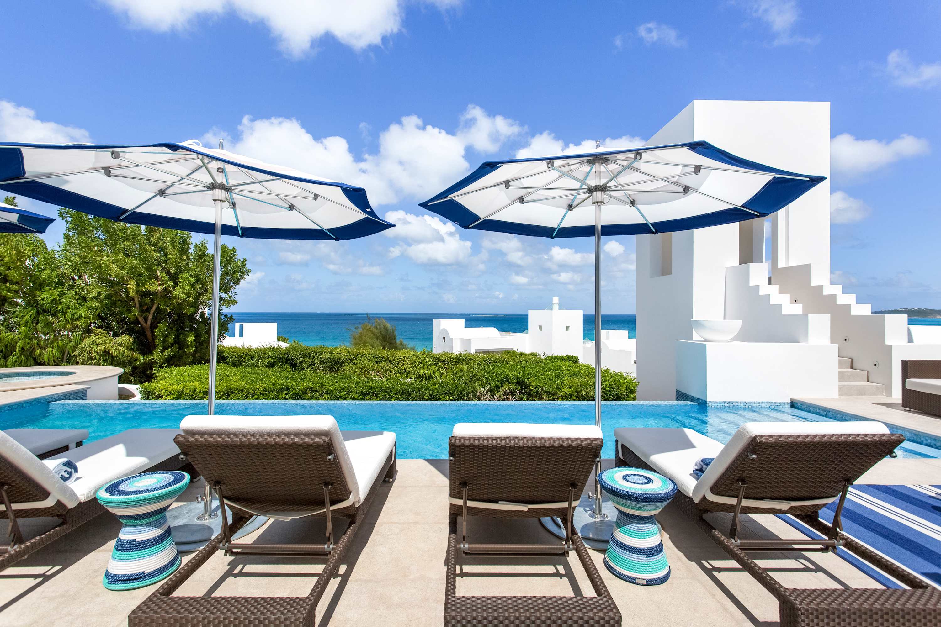 Villa Nuage, Five-Bedroom Ocean View Retreat on Long Bay Beach Main View