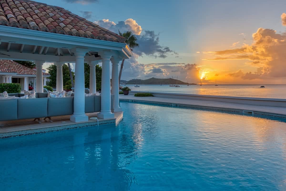 Villa Petite Plage 5, Grand Case Beachfront Estate with Six King Suites and Heated Pool