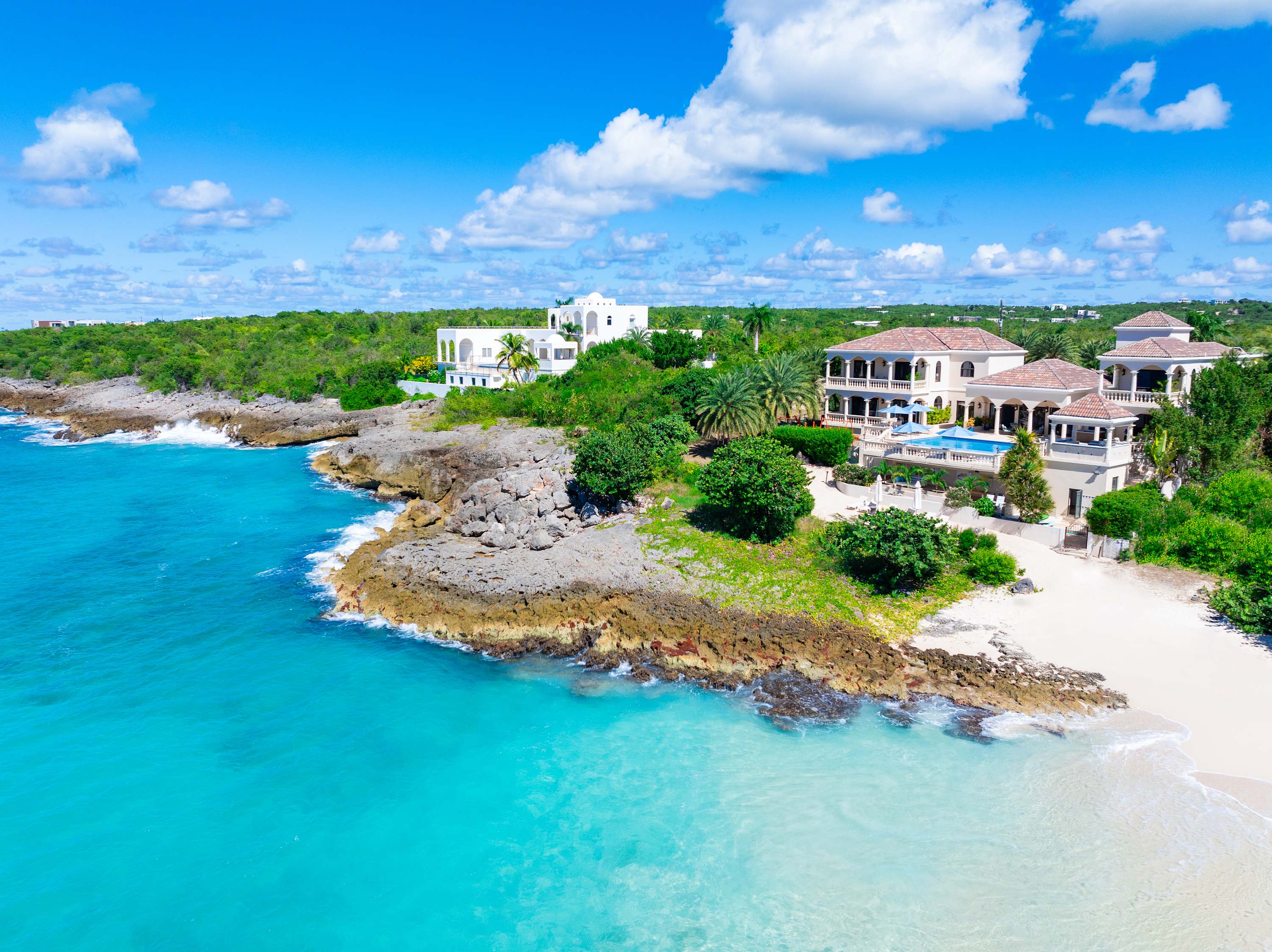 Seashell Villa, Limestone Bay Anguilla Beachfront Villa with Pool, Jacuzzi and Kayaks Main View