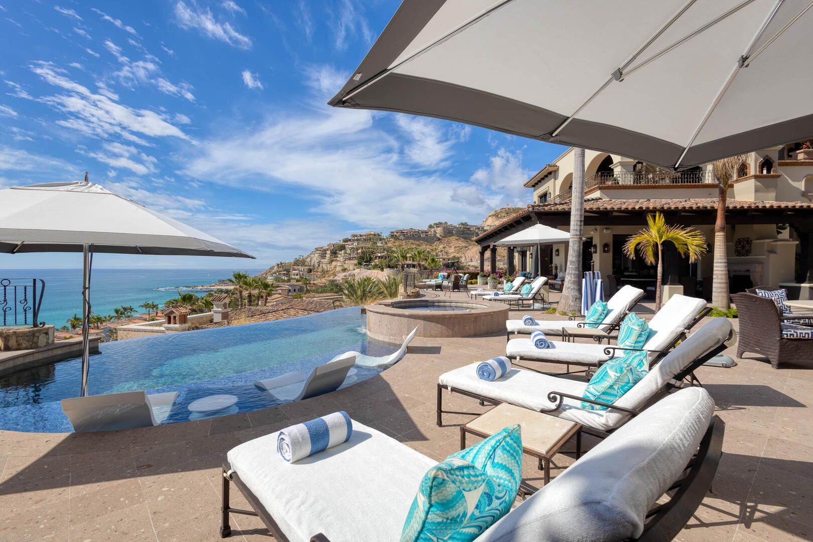 Villa Alba, Ocean View Villas del Mar Retreat with Chef, Butler and Infinity Pool Main View