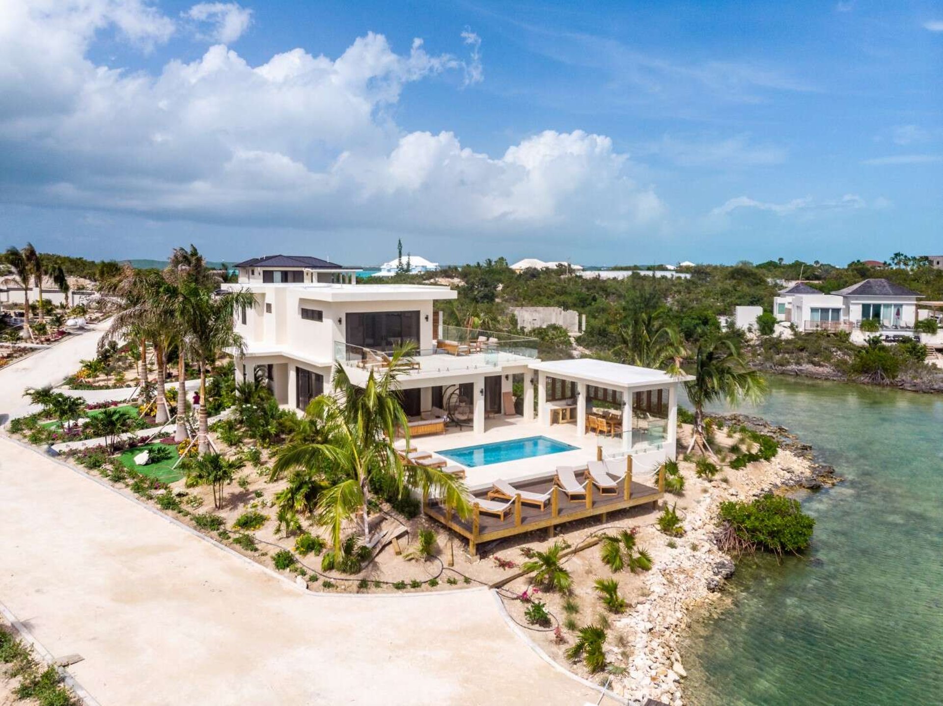 Villa Alexis, Beachfront Calm in Chalk Sound with Butler Service and a Private Pool Main View