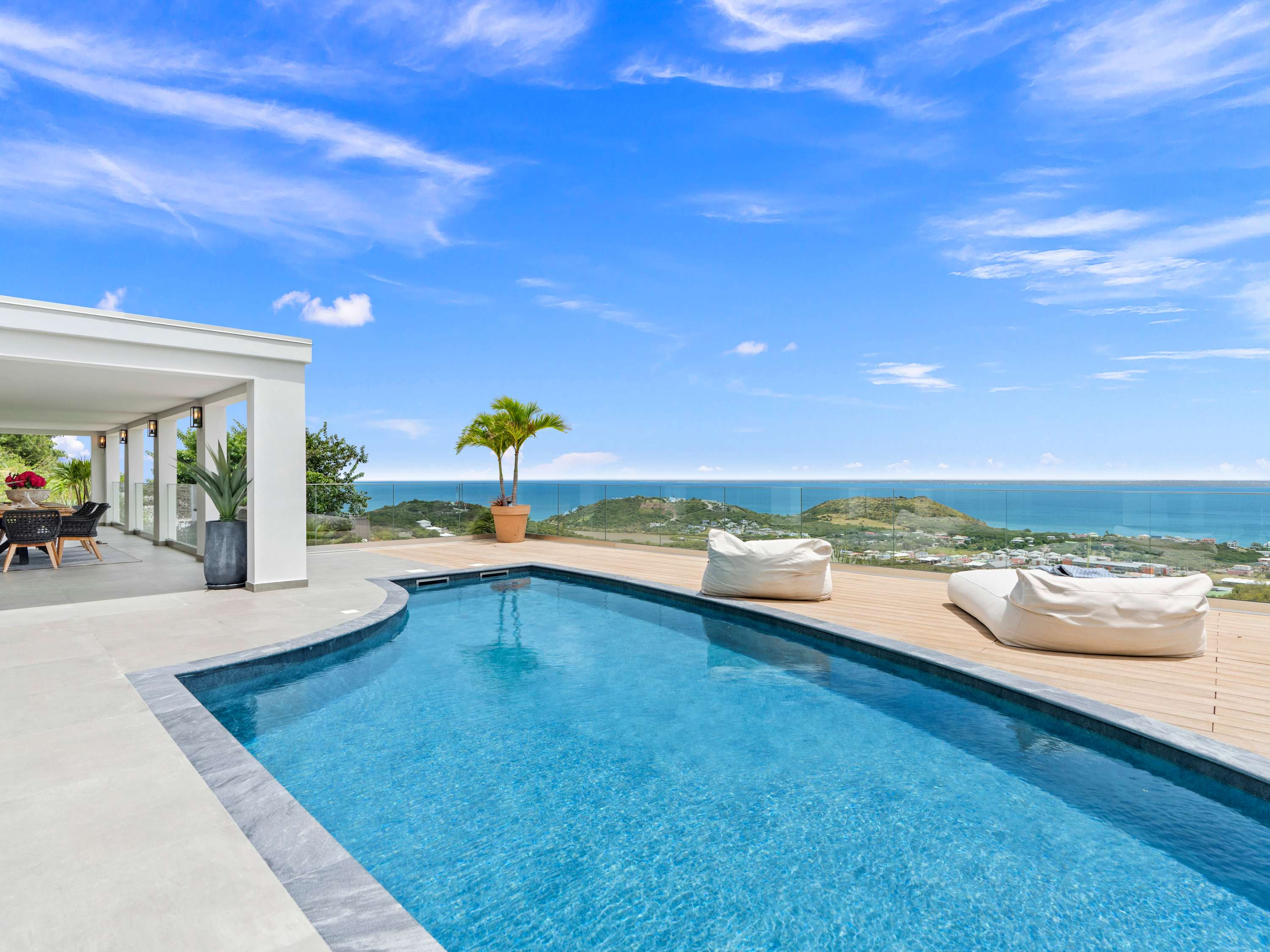 Villa Almaro, Modern Boho Hillside Villa with Anguilla Sea Views Gallery 1