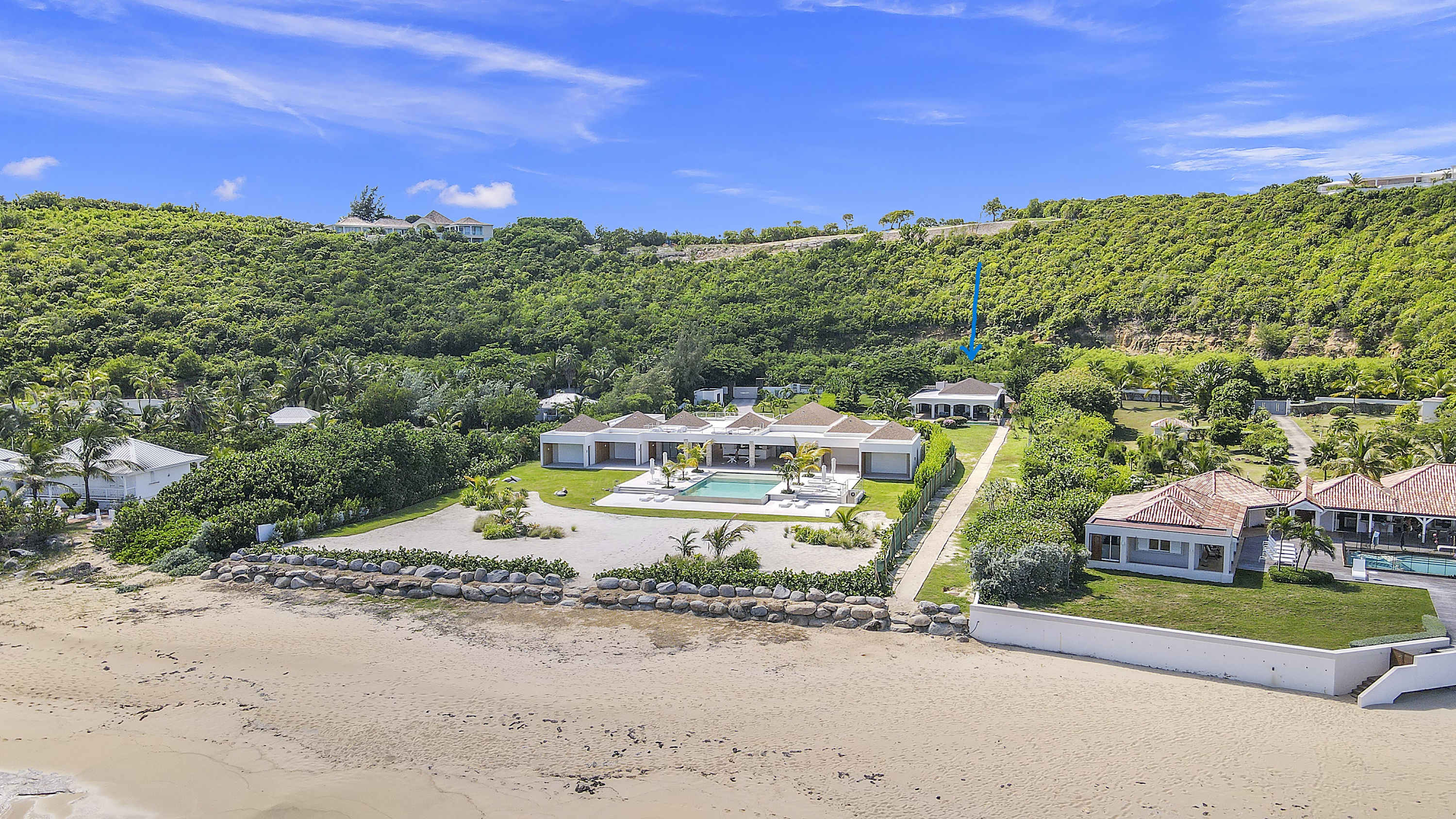 Villa Casa Capriolo, a Chic Beachfront Retreat on Baie Rouge Main View