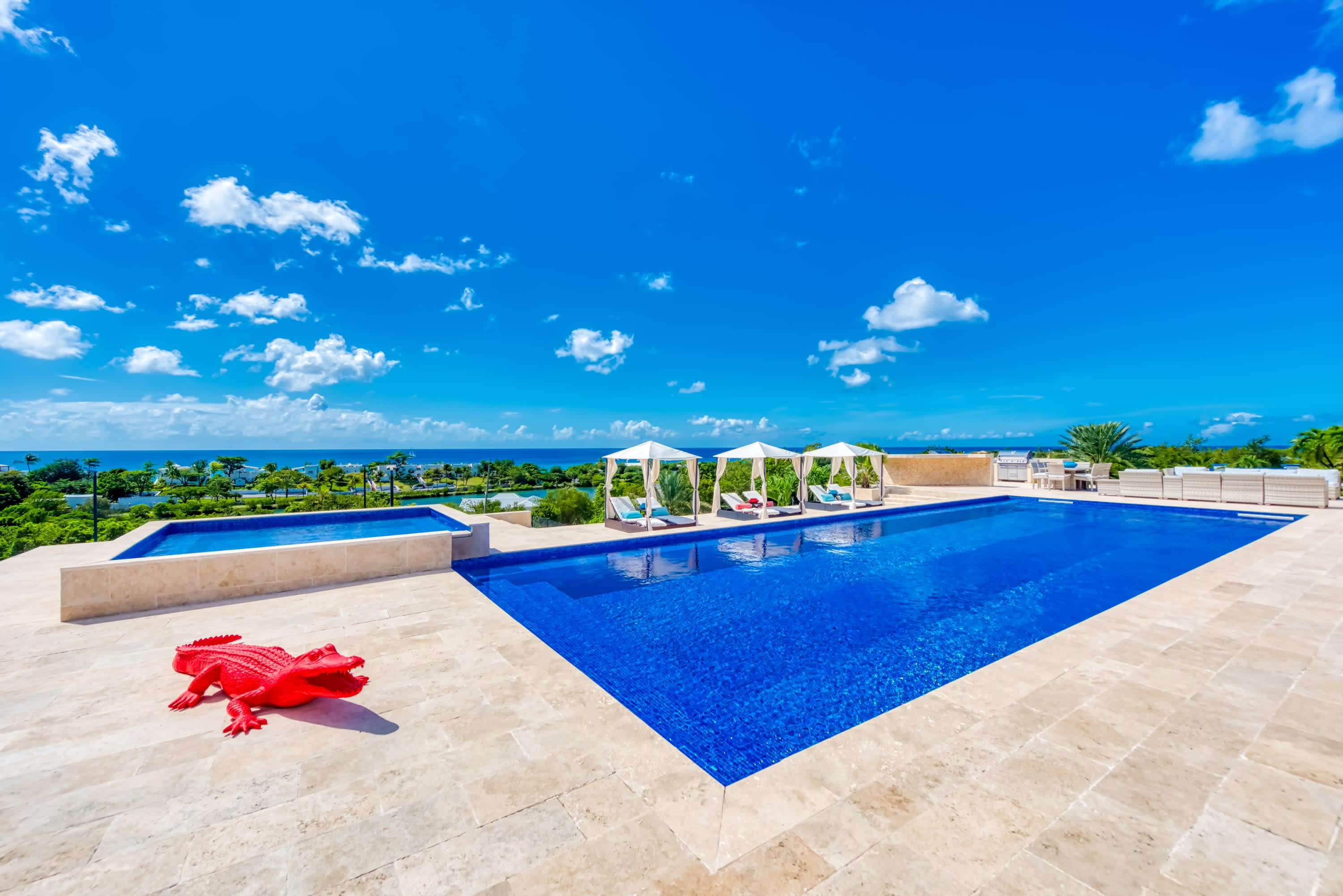 Villa El Grande Azure, a Five Bedroom Sea View Retreat in Les Terres Basses