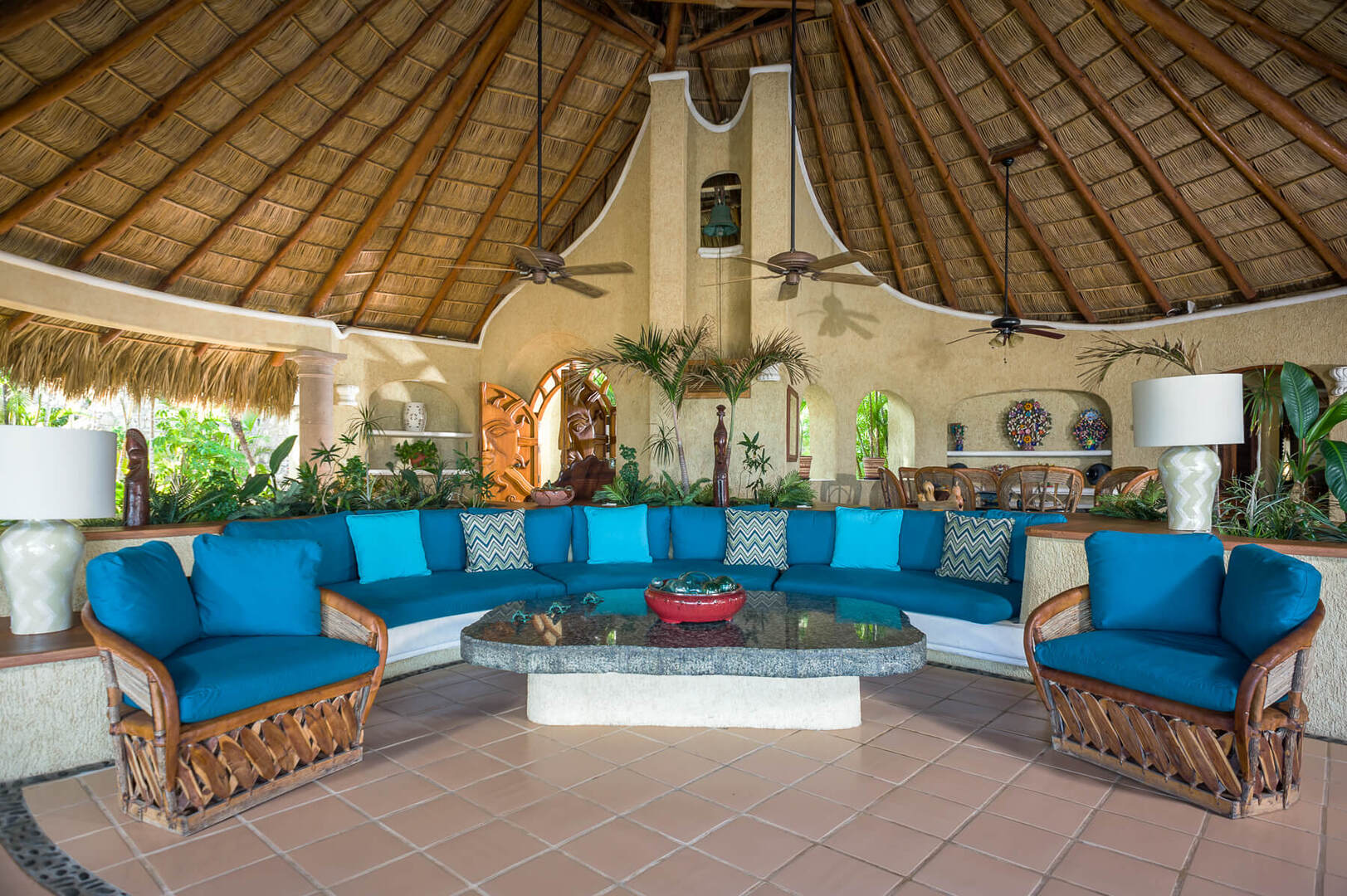 Villa Las Rocas, Beachfront Palapa Estate on Playa El Tule Gallery 1