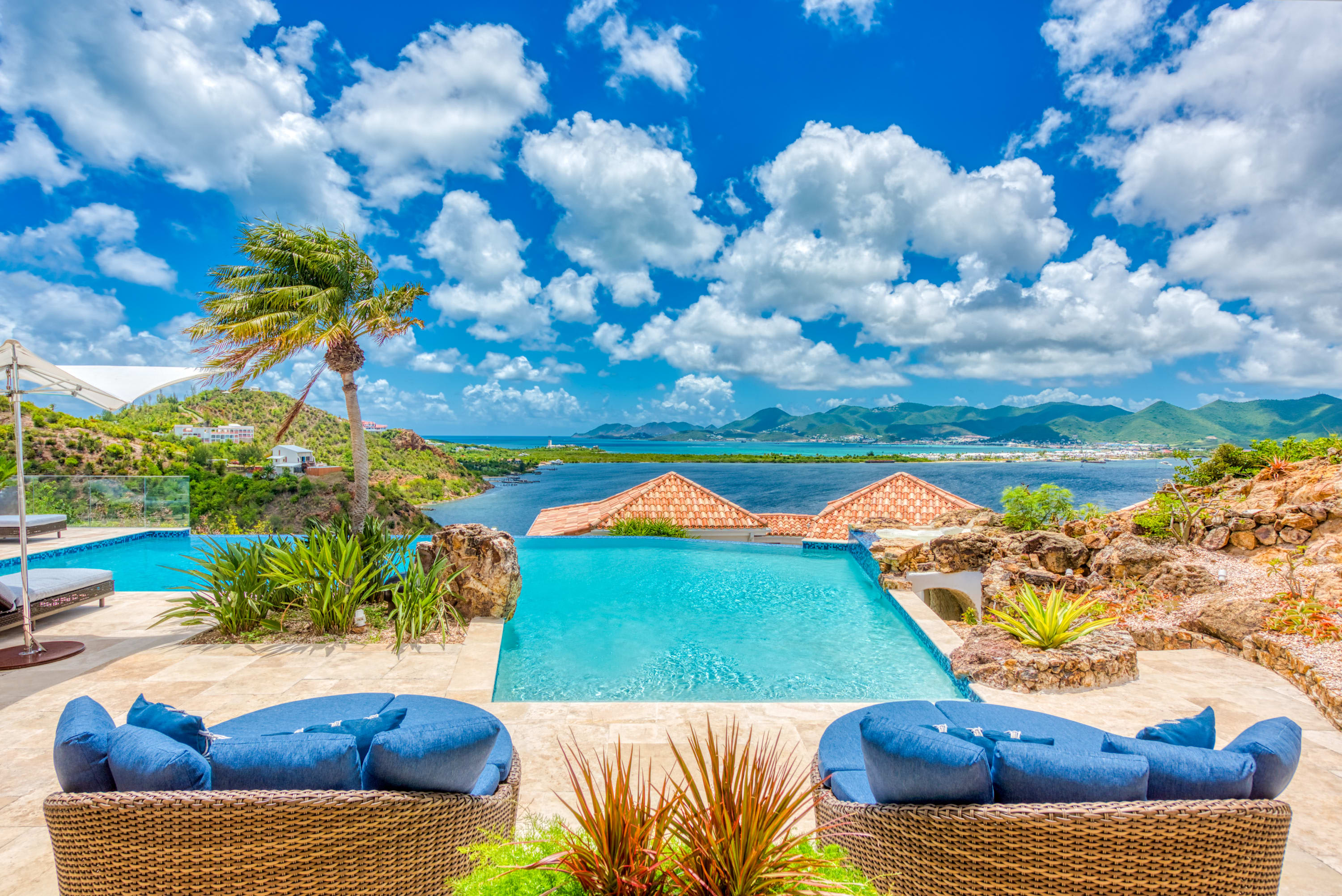Villa Le Rocher, A Five Bedroom Terres Basses Villa with Simpson Bay Views Main View