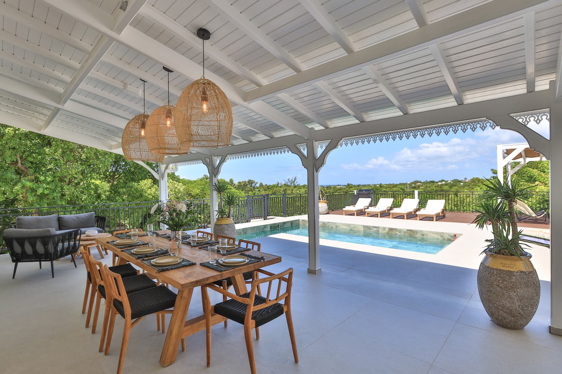 Villa Les Oliviers, a Four-Bedroom Terres Basses Retreat with Private Pool and Koi-Pond Calm - Photo 6