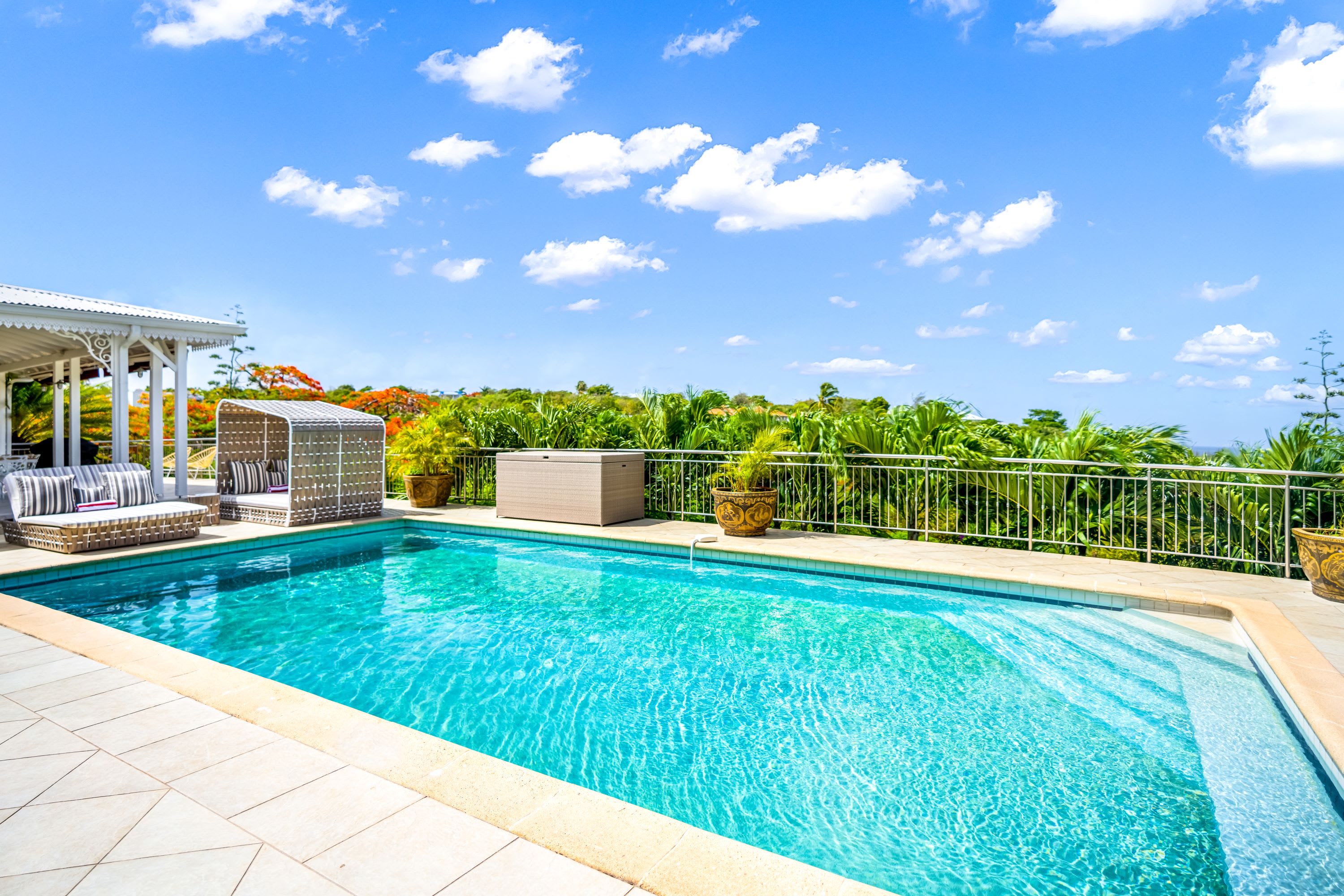 Villa Madras, 5 Bedroom Terres Basses Villa with Sea Views Main View