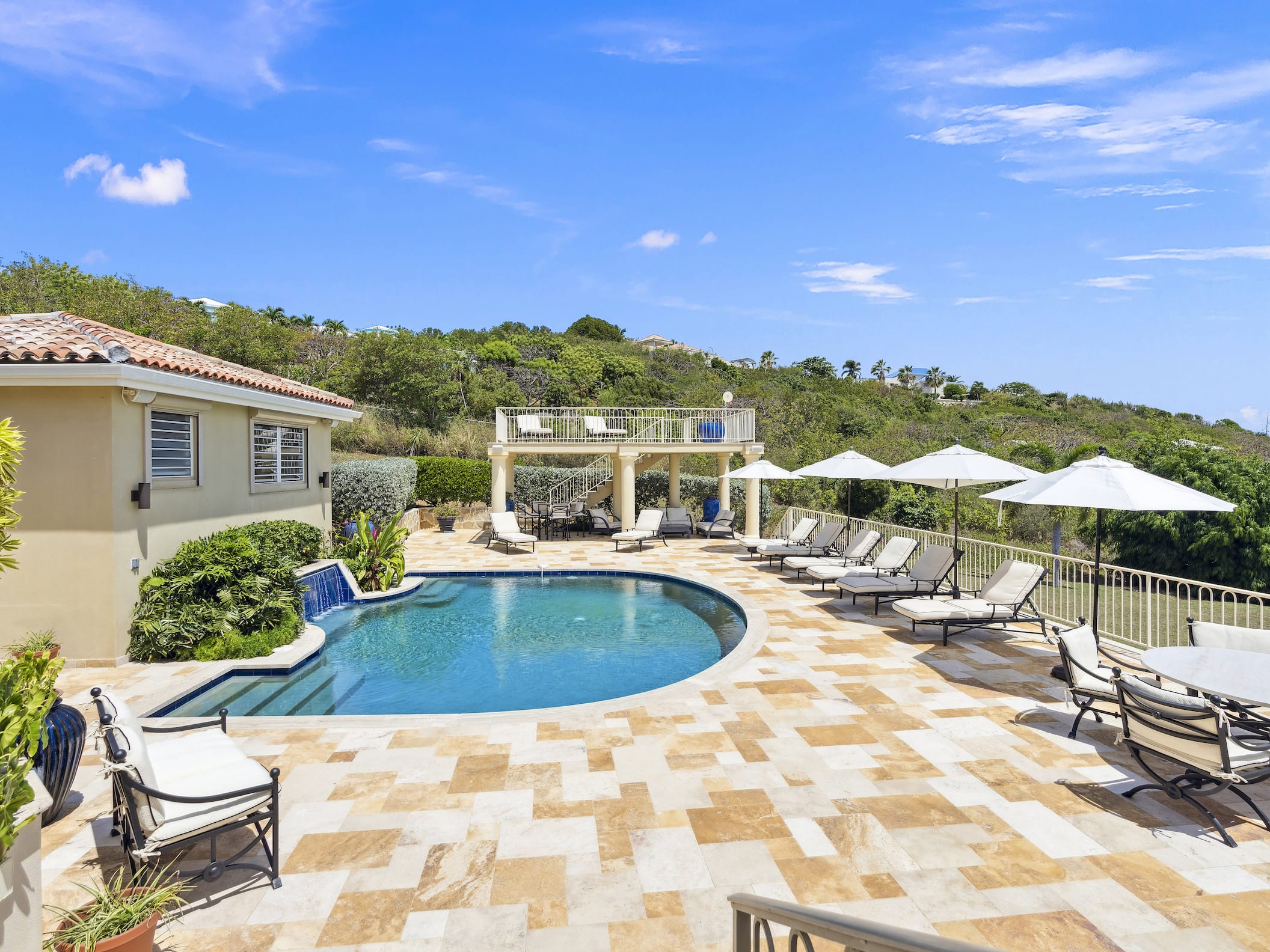 Villa Maison de Reve, a Private Terres Basses Estate with Sea Views and a Rainforest Pool Main View