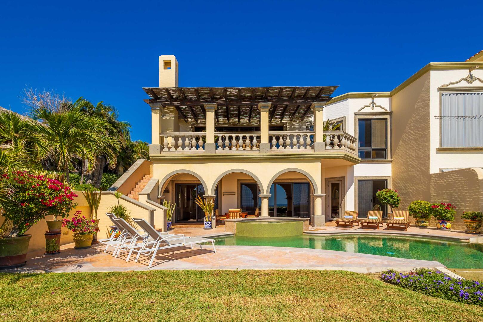 Villa Mariposa, Ocean-View Hacienda Villa in Cabo Del Sol Main View