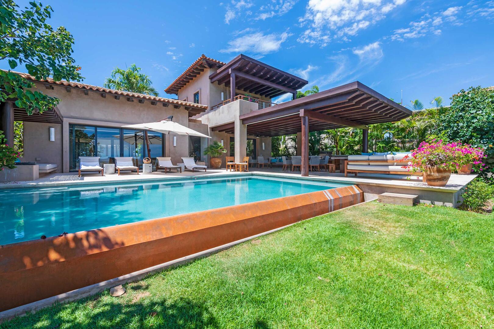 Villa Marlago, Ocean View Punta Mita Villa with Chef, Infinity Pool and Beach Club Access Main View