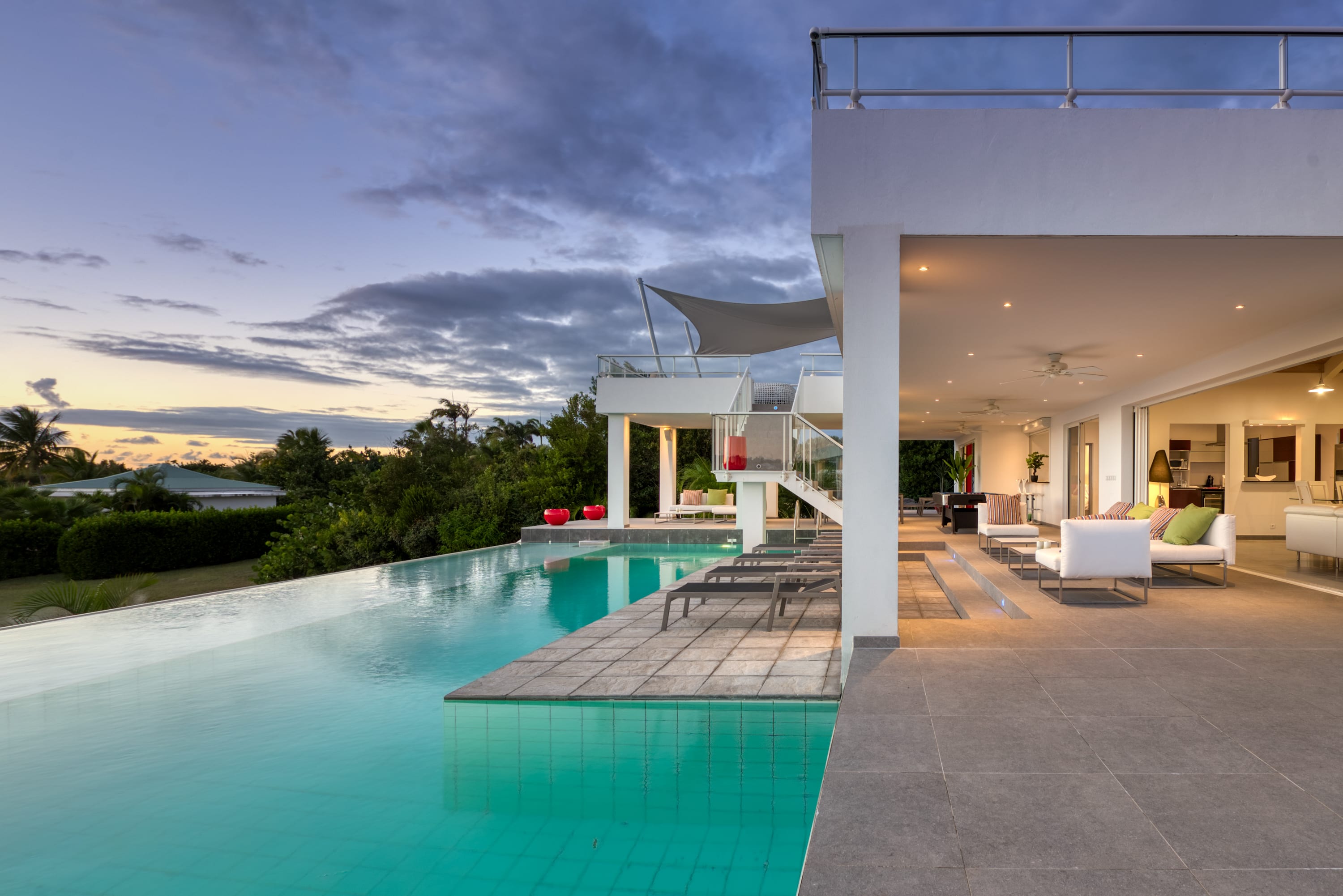 Villa Palm Bay, a Sleek Sea View Retreat in Terres Basses Main View