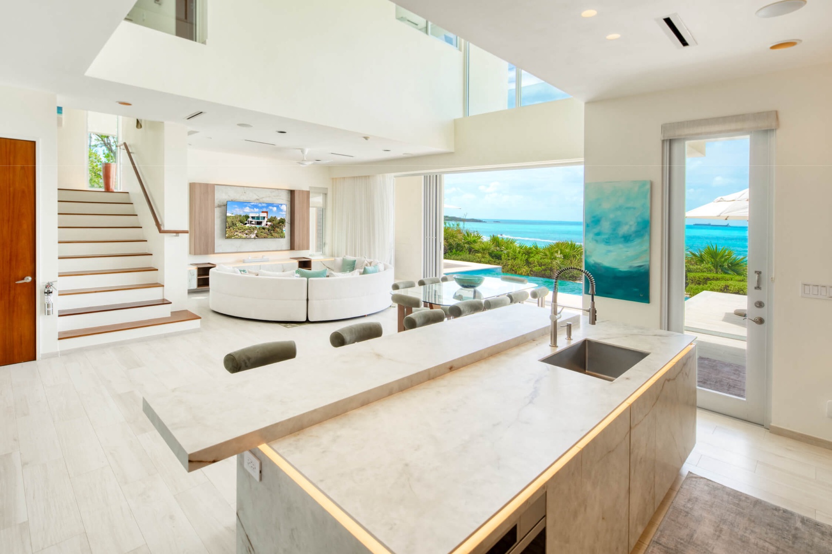 Villa Sol y Luna, Oceanfront Glass and Moonlit Terraces in Providenciales - Photo 10