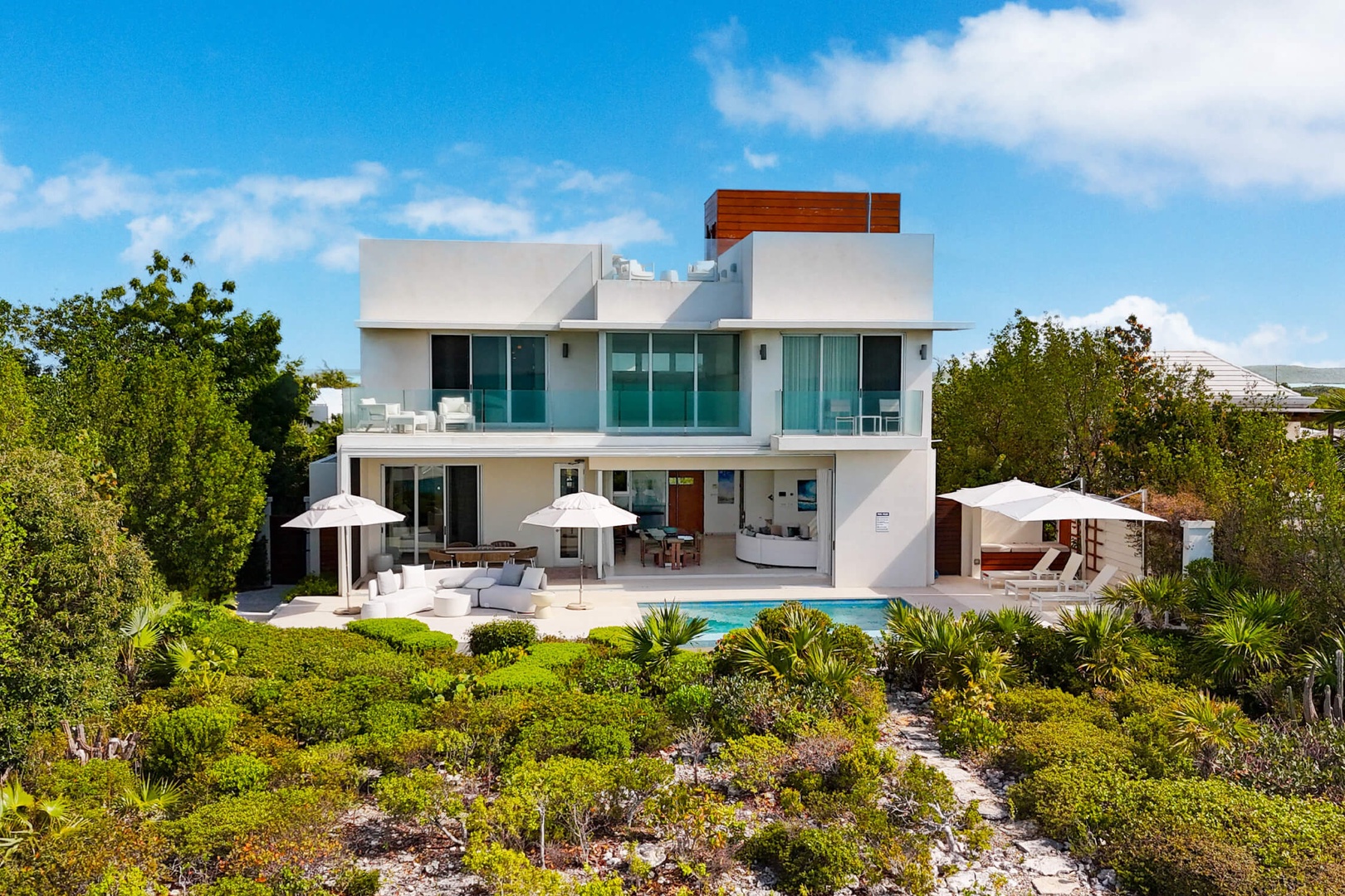 Villa Sol y Luna, Oceanfront Glass and Moonlit Terraces in Providenciales