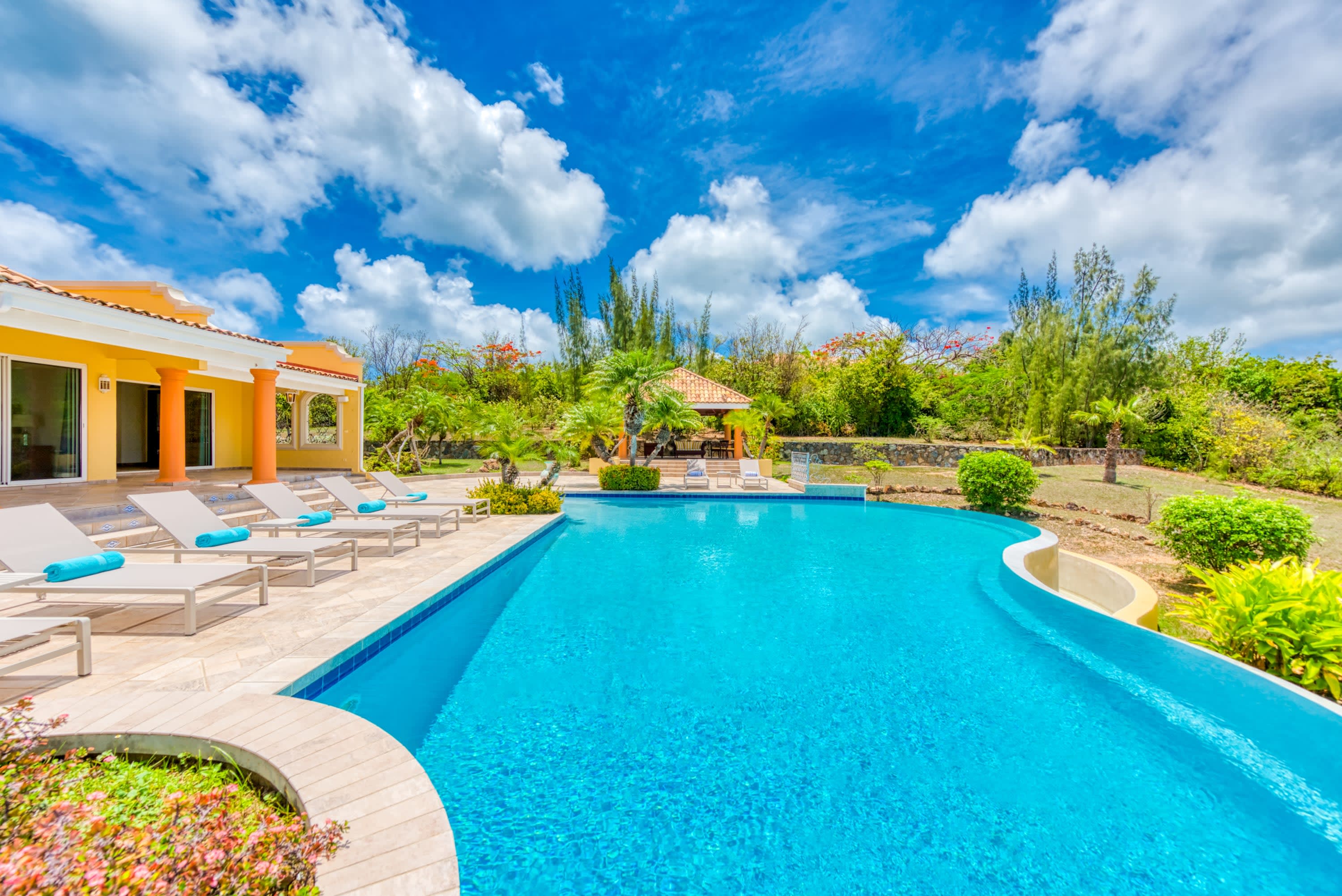 Villa Terre Azure, Terres Basses Villa with Lagoon Views and a 50-Foot Infinity Pool Gallery 1