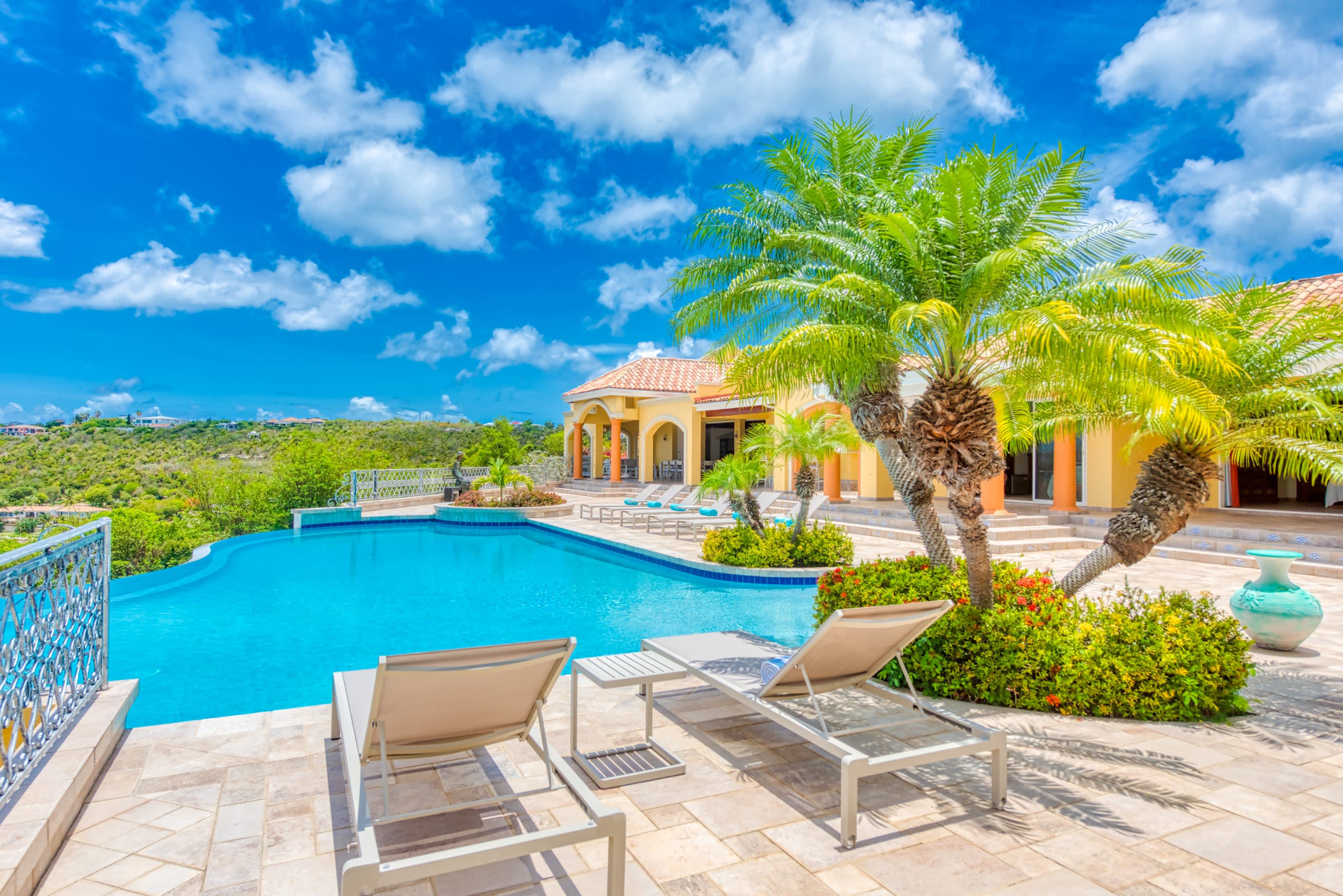 Villa Terre Azure, Terres Basses Villa with Lagoon Views and a 50-Foot Infinity Pool Gallery 3