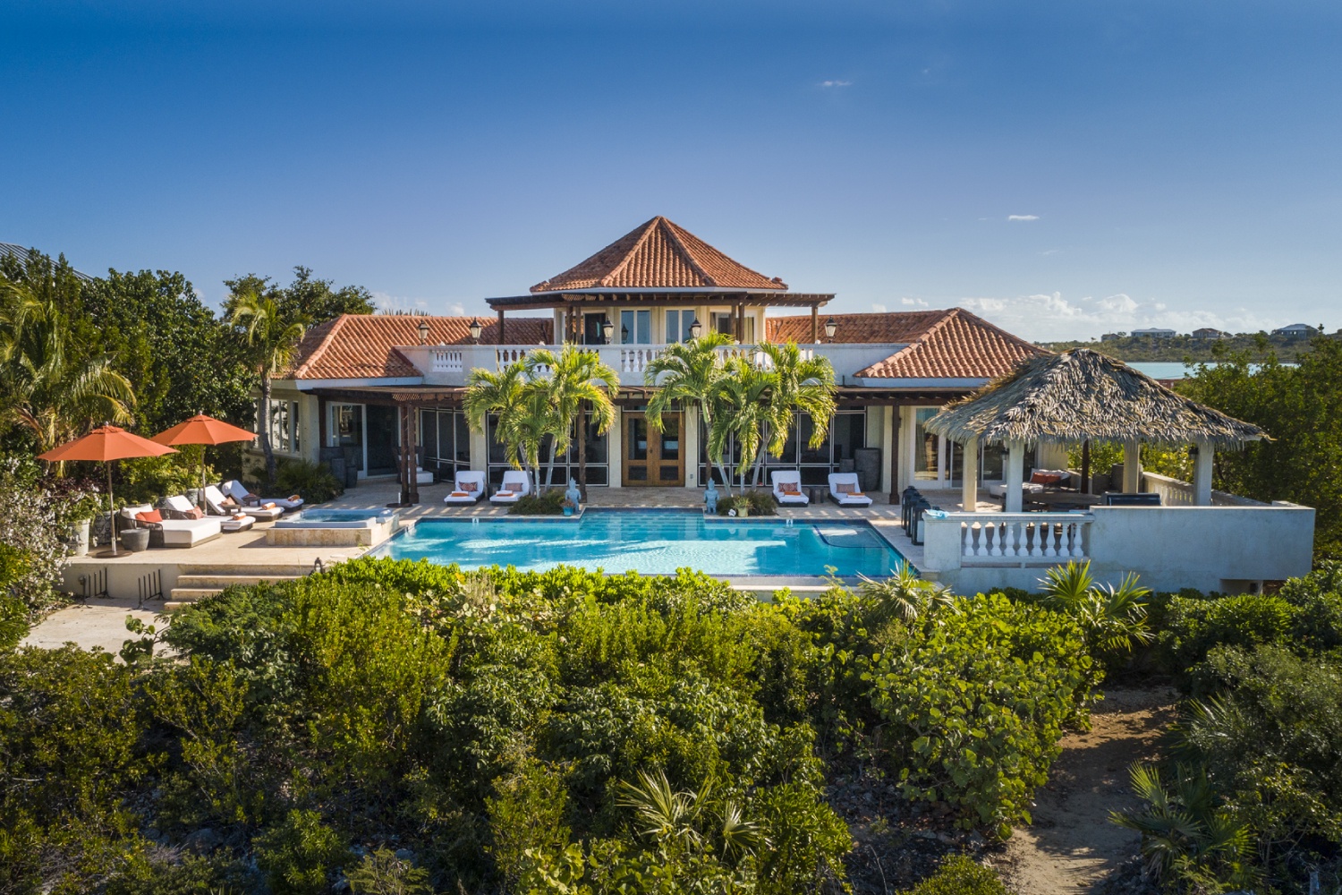 Villa Valentina, Beachfront Grace on Providenciales with Infinity Pool, Dock and Sea Views Gallery 1