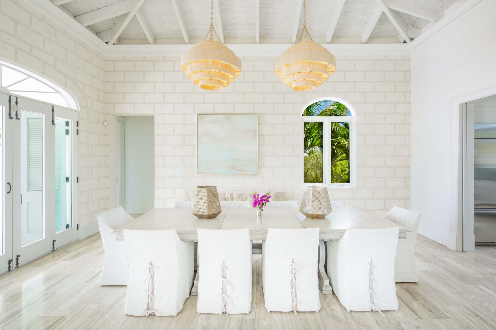Villa Vamar on Taylor Bay Beach, Private Oceanfront Provo Villa for 12 - Photo 17