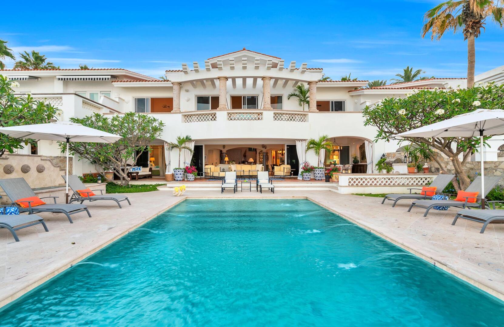 Villas del Mar 313 Beachfront Palmilla Villa with Private Sand Access Main View